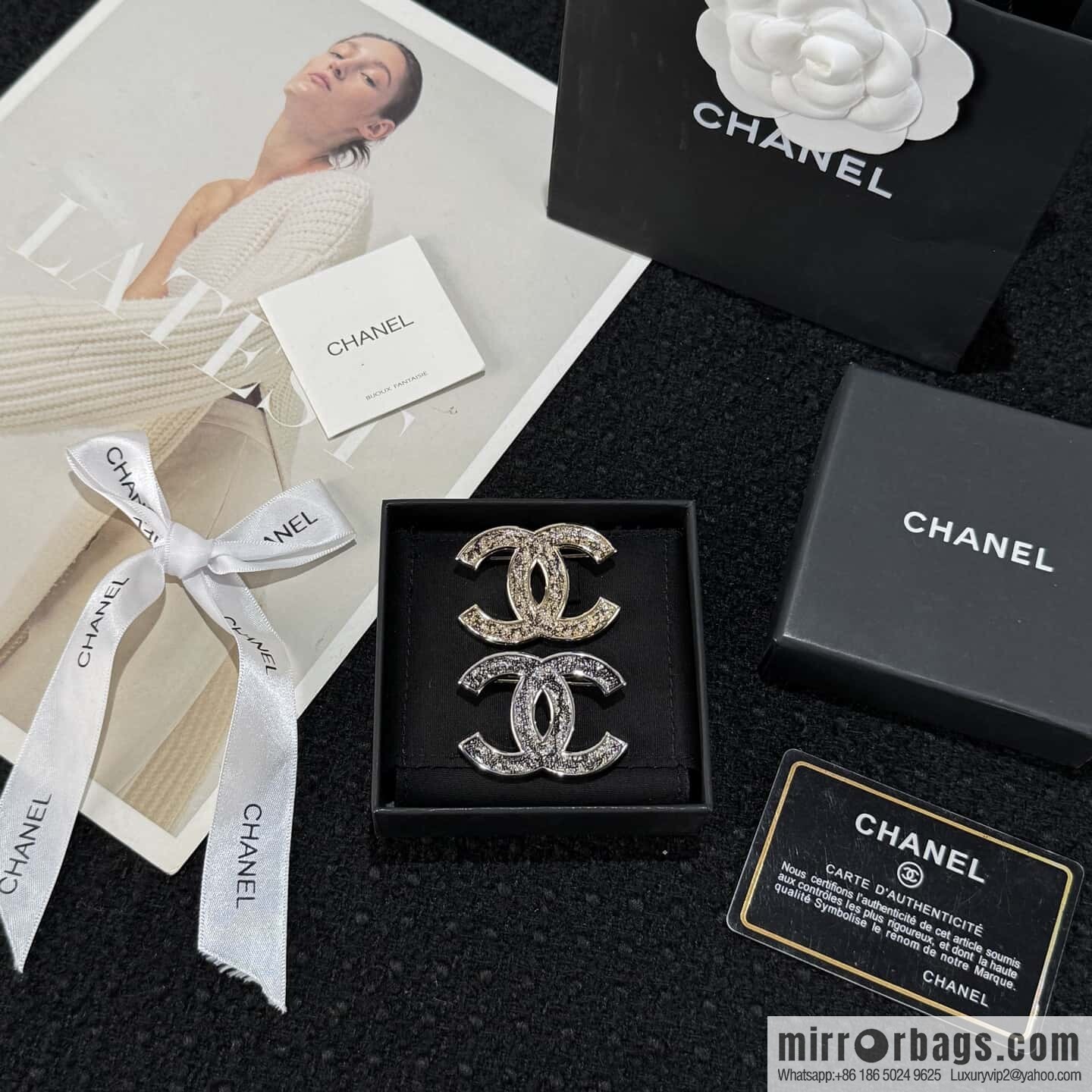 ☀️New ☑️ Chanel Double C Brooch