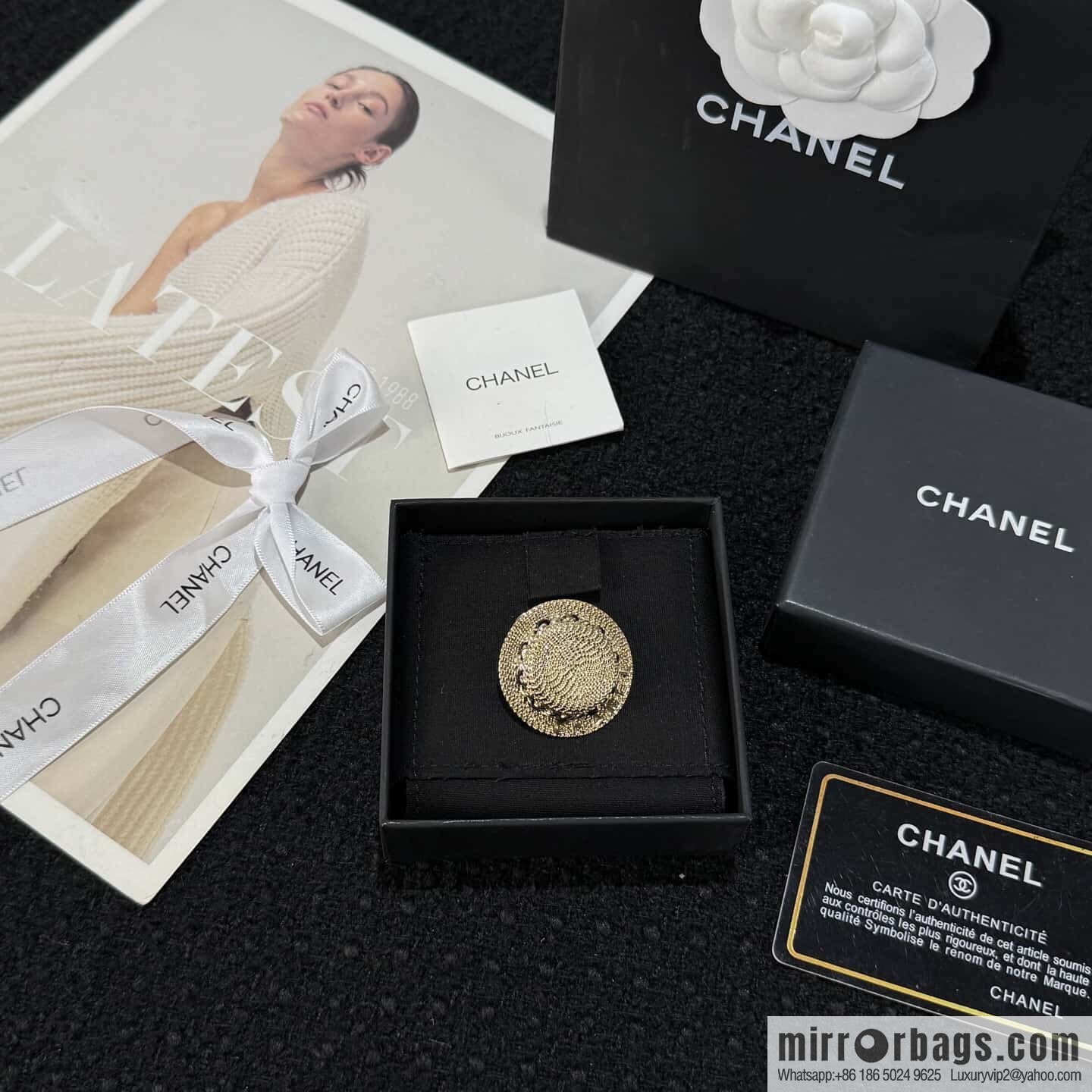 ❗️New ❗️☀️ New ☑️ Chanel Double C Straw Hat Brooch ☀️