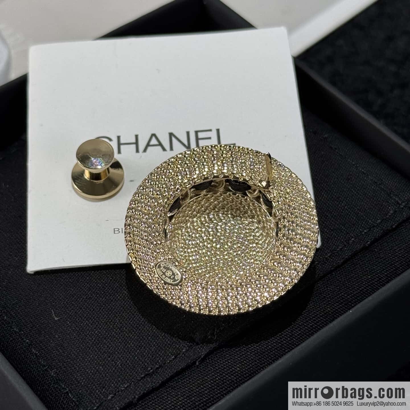 ❗️New ❗️☀️ New ☑️ Chanel Double C Straw Hat Brooch ☀️
