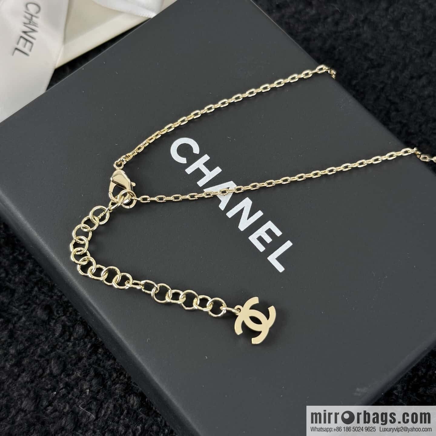 ☀️New ☑️ chanel c2 double c tassel perfume bottle pentagram necklace