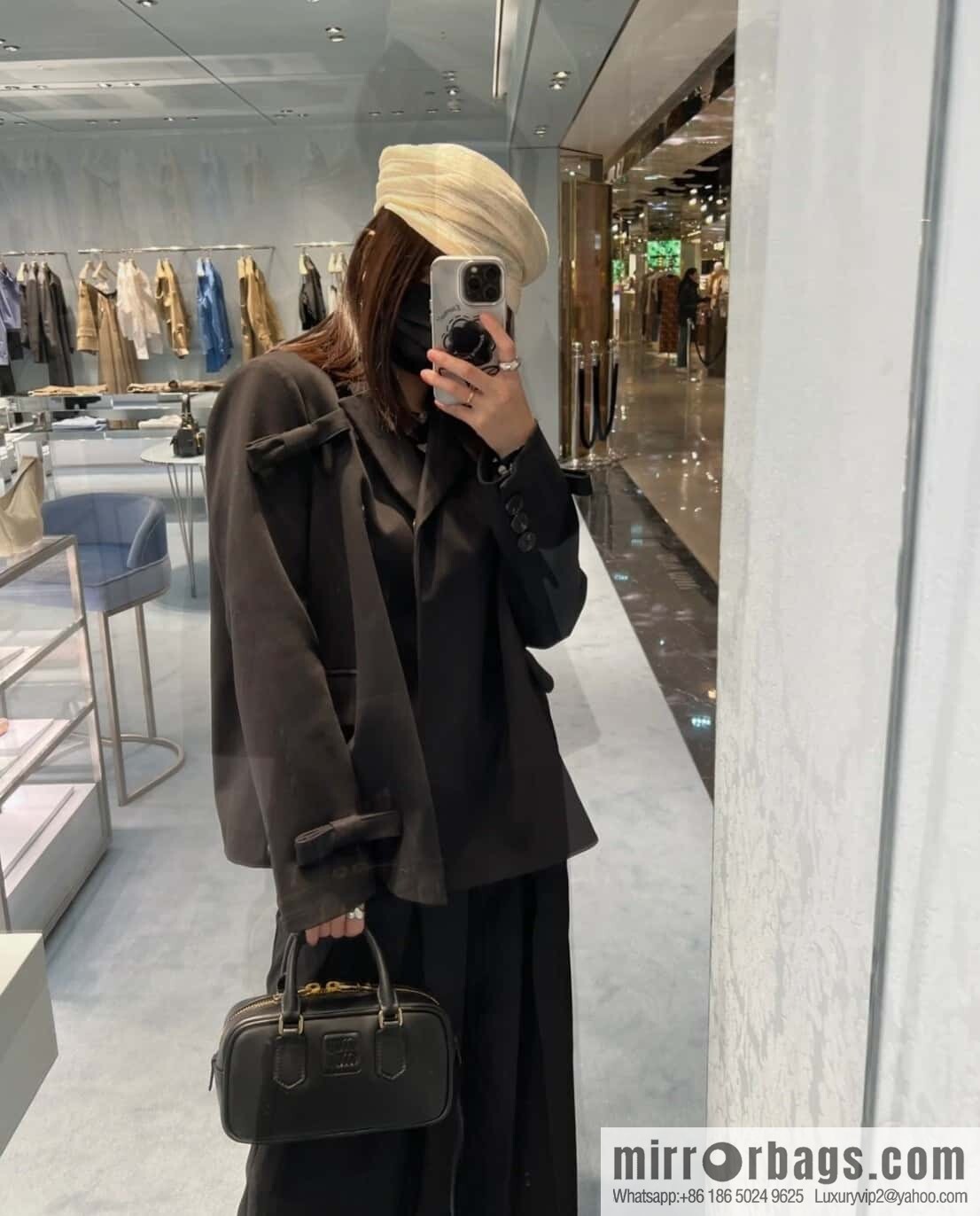MIUMIU new bowling bag Softy Padded 🎳 black