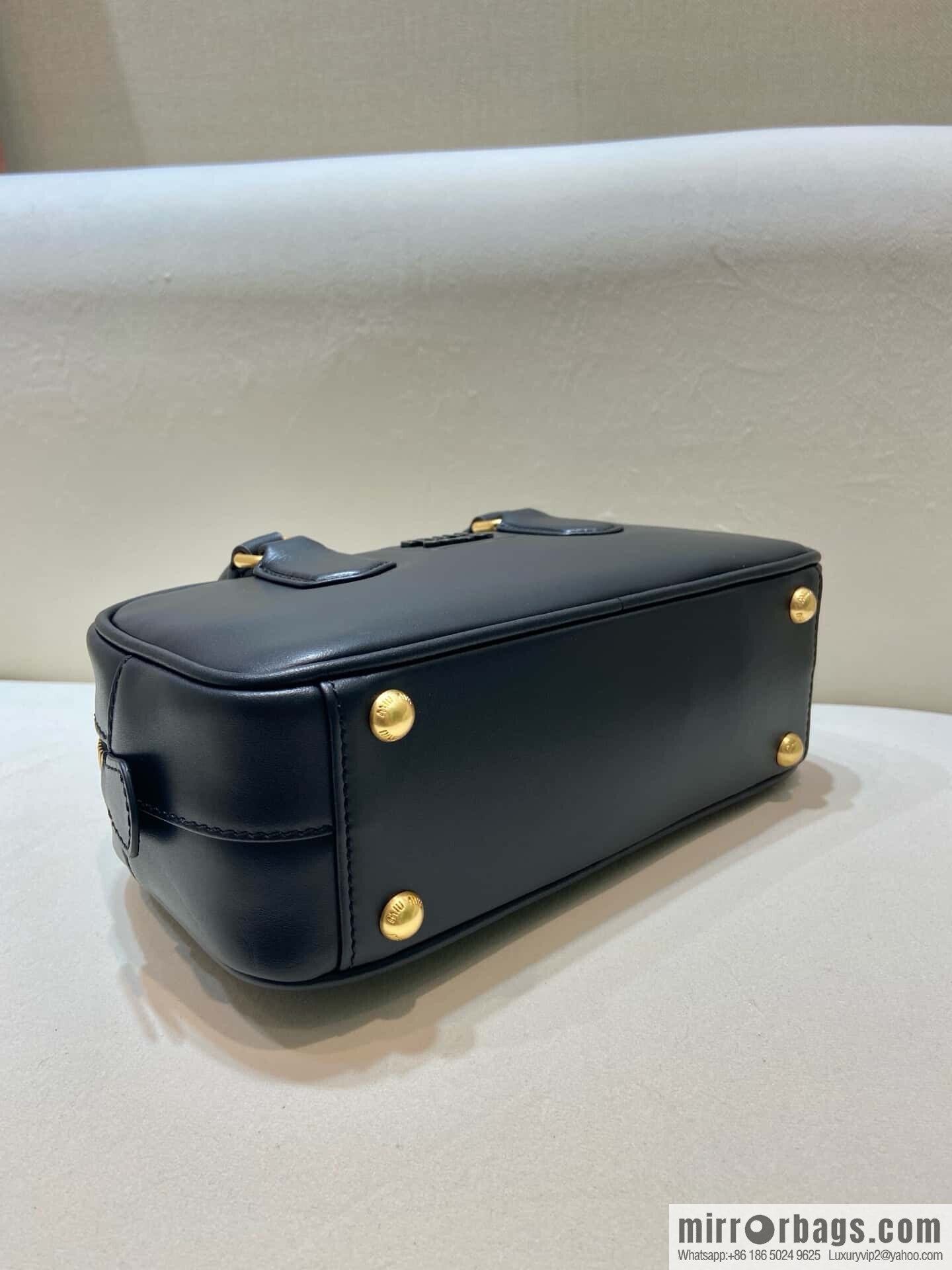 MIUMIU new bowling bag Softy Padded 🎳 black