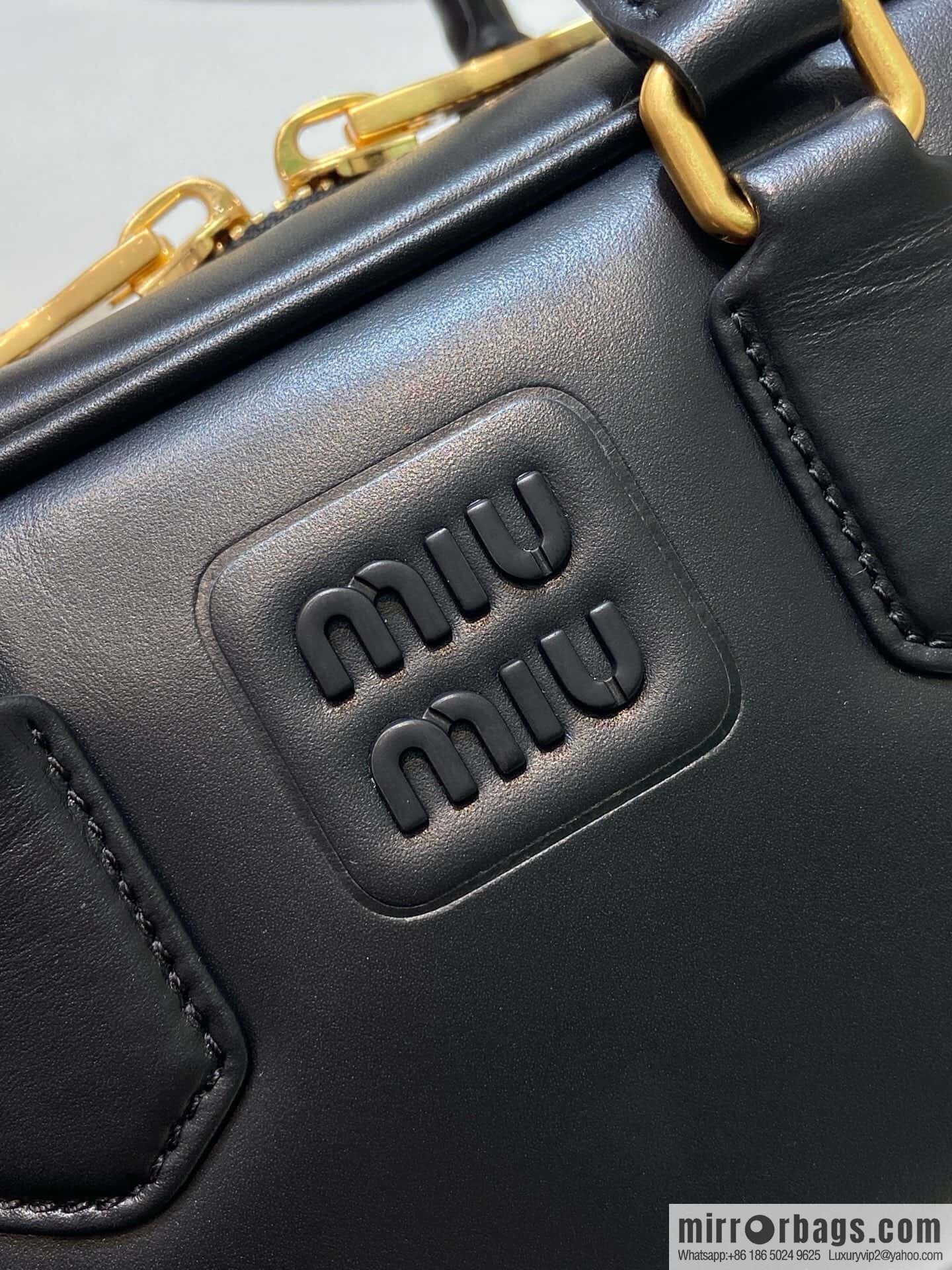 MIUMIU new bowling bag Softy Padded 🎳 black
