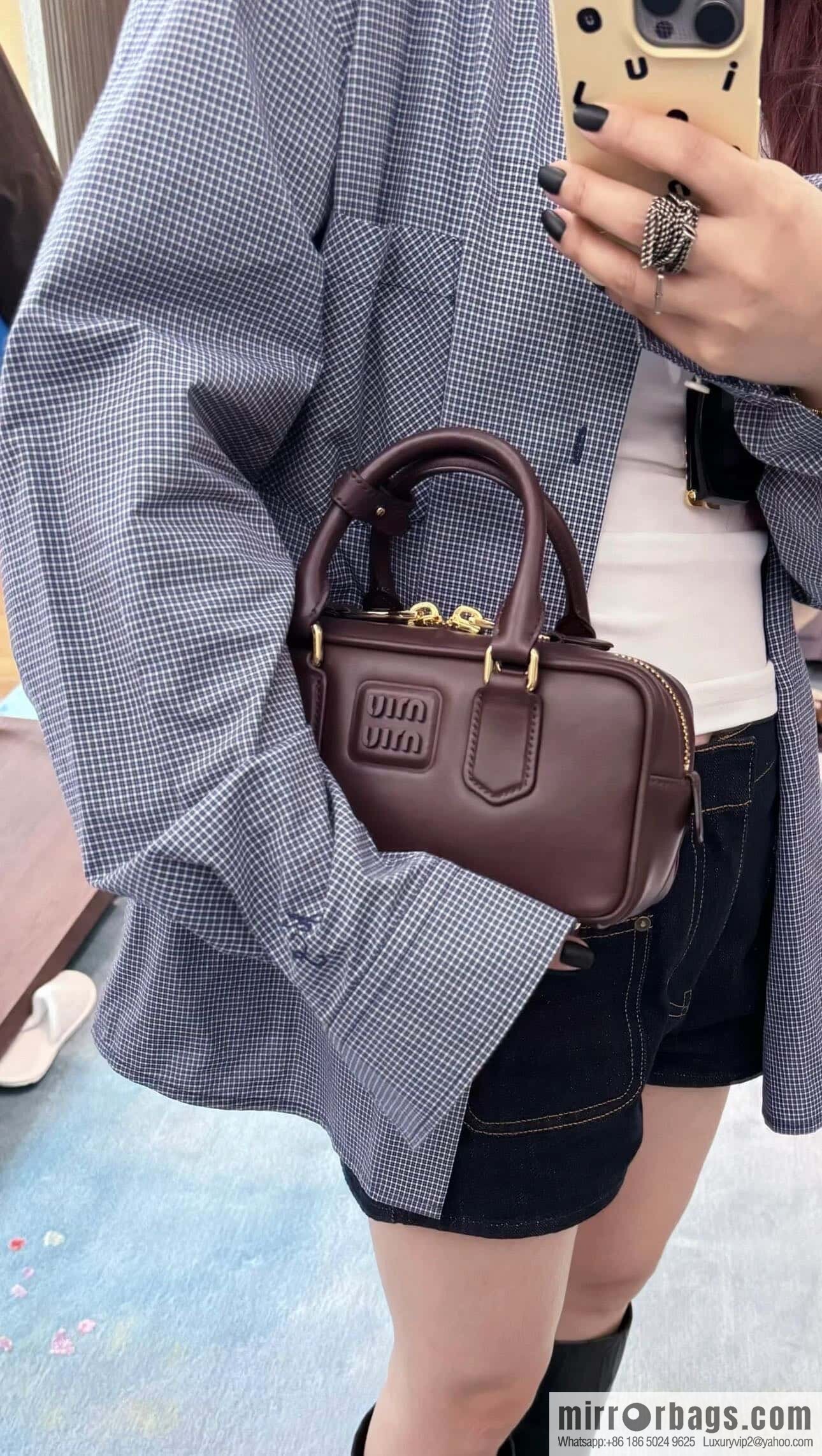 MIUMIU new bowling bag Softy Padded 🎳 briar