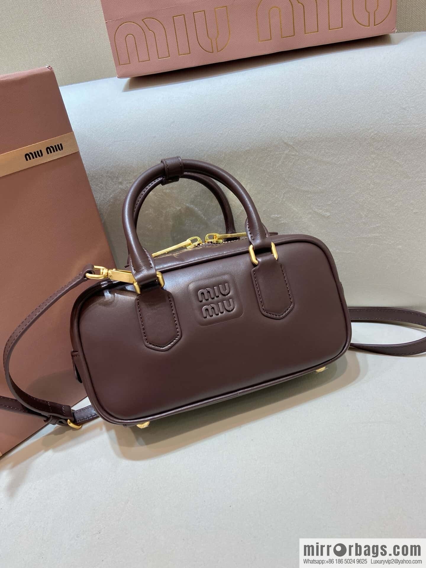 MIUMIU new bowling bag Softy Padded 🎳 briar
