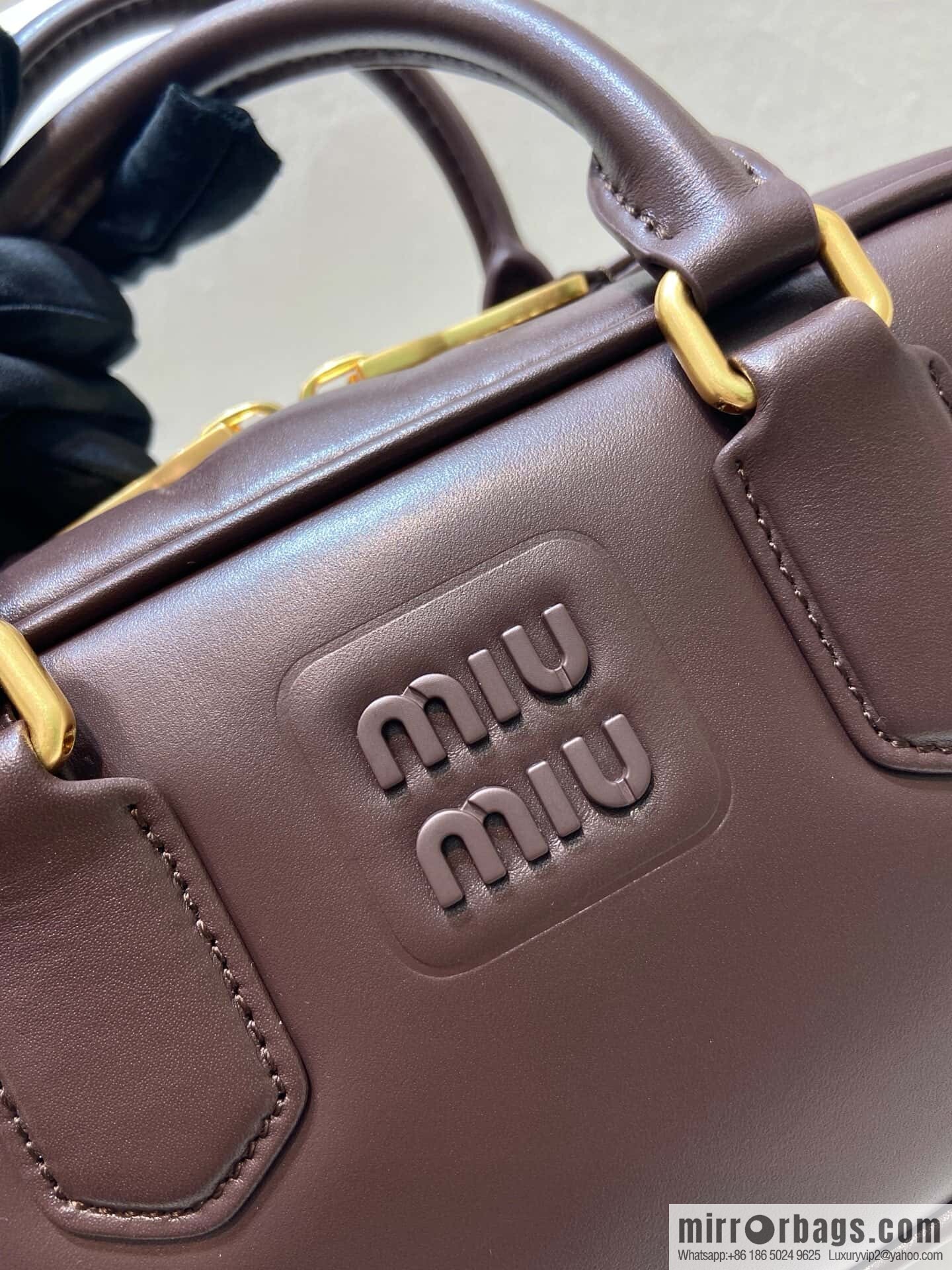 MIUMIU new bowling bag Softy Padded 🎳 briar