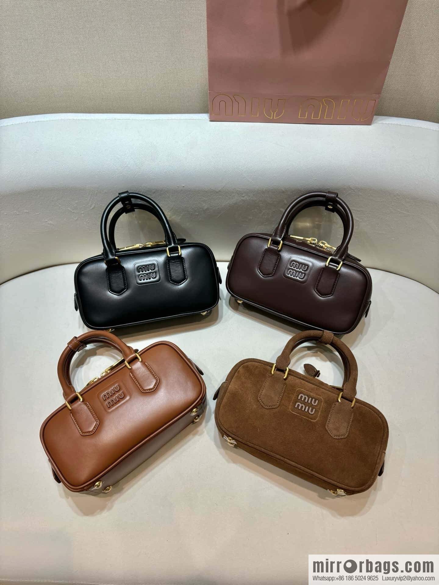 MIUMIU new bowling bag Softy Padded 🎳 briar