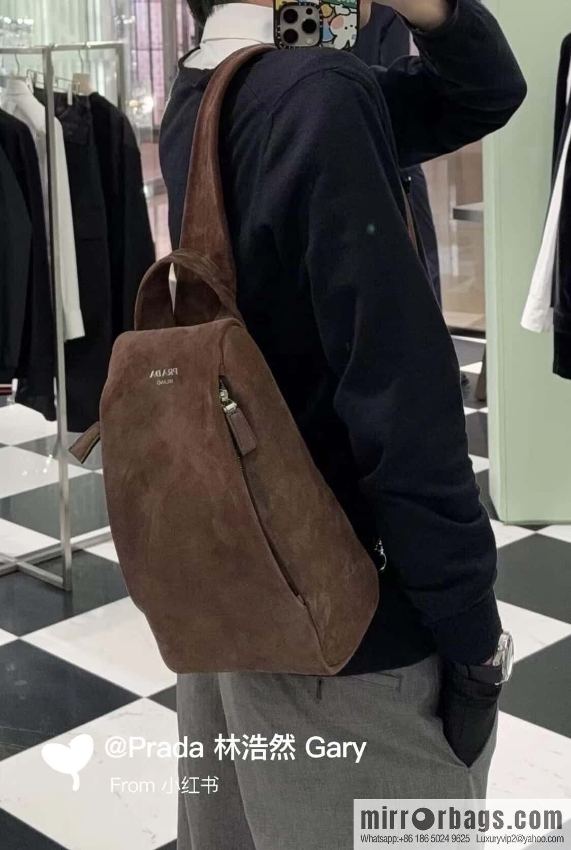 PRADA 🎉 new breast bag 🎉 2VZ114 suede🎉🎉