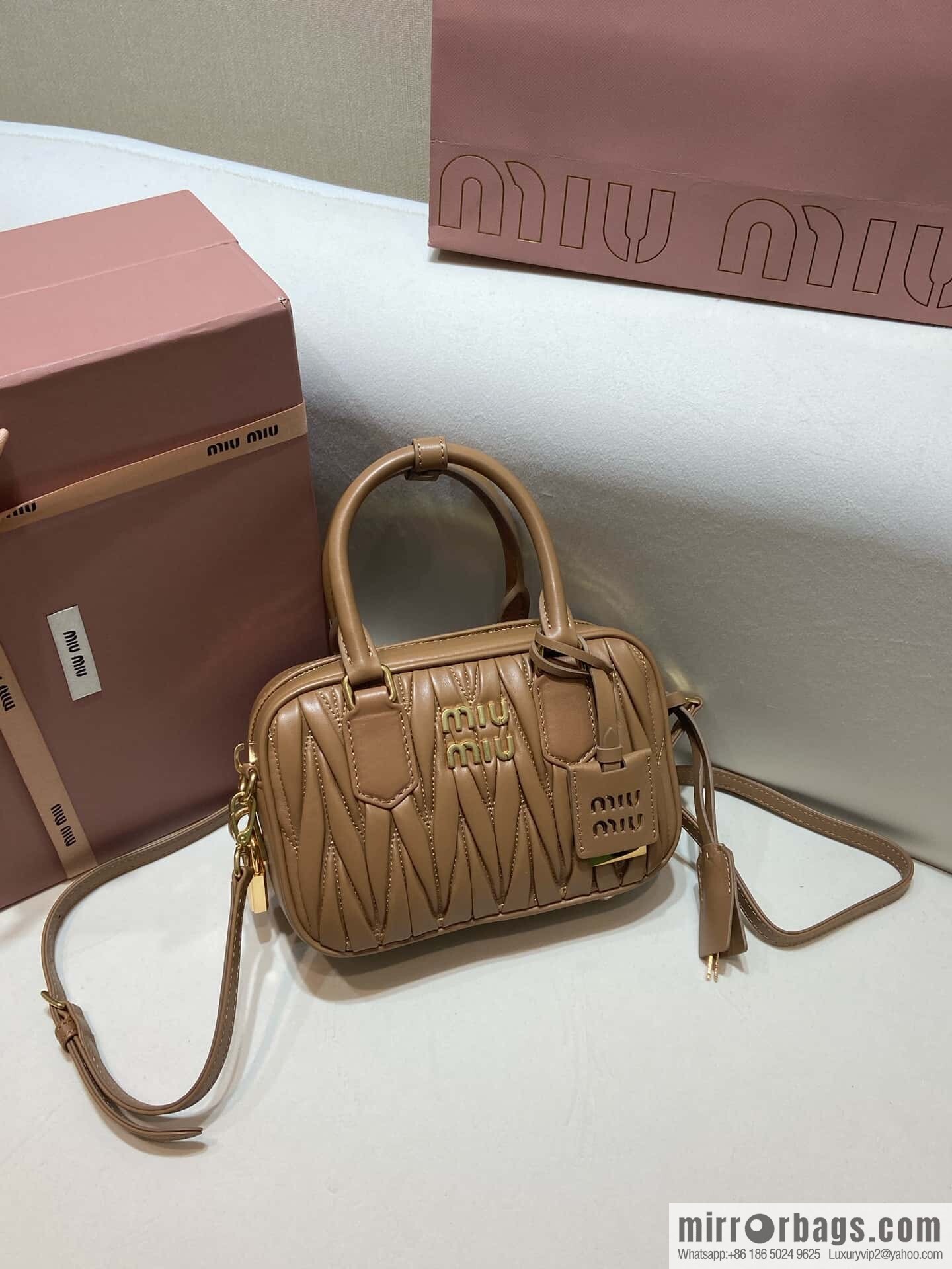 Sheepskin Textured Retro Rectangle Bag | Leather Bowling Bag 5BB123 💕💕