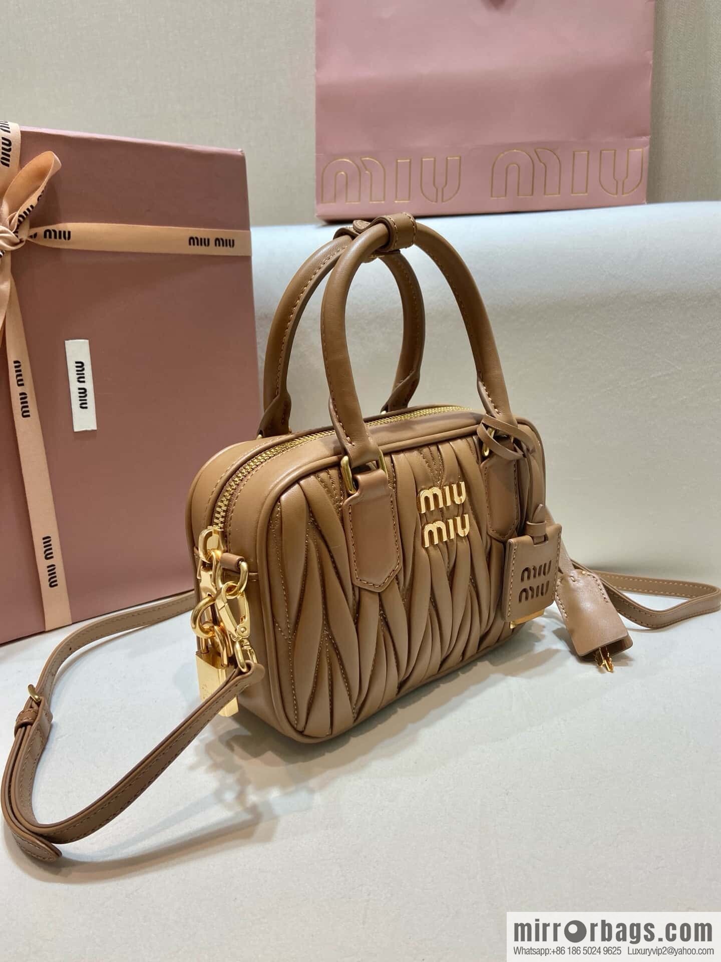 Sheepskin Textured Retro Rectangle Bag | Leather Bowling Bag 5BB123 💕💕