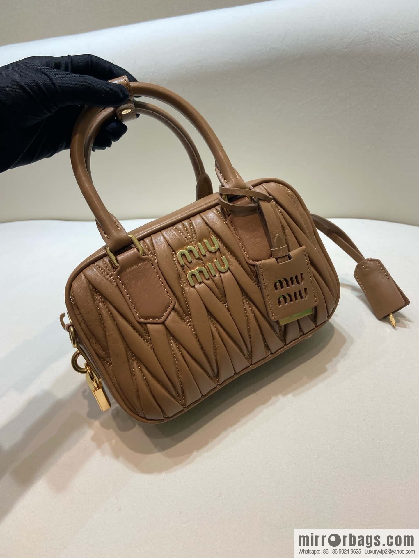 Sheepskin Textured Retro Rectangle Bag | Leather Bowling Bag 5BB123 💕💕