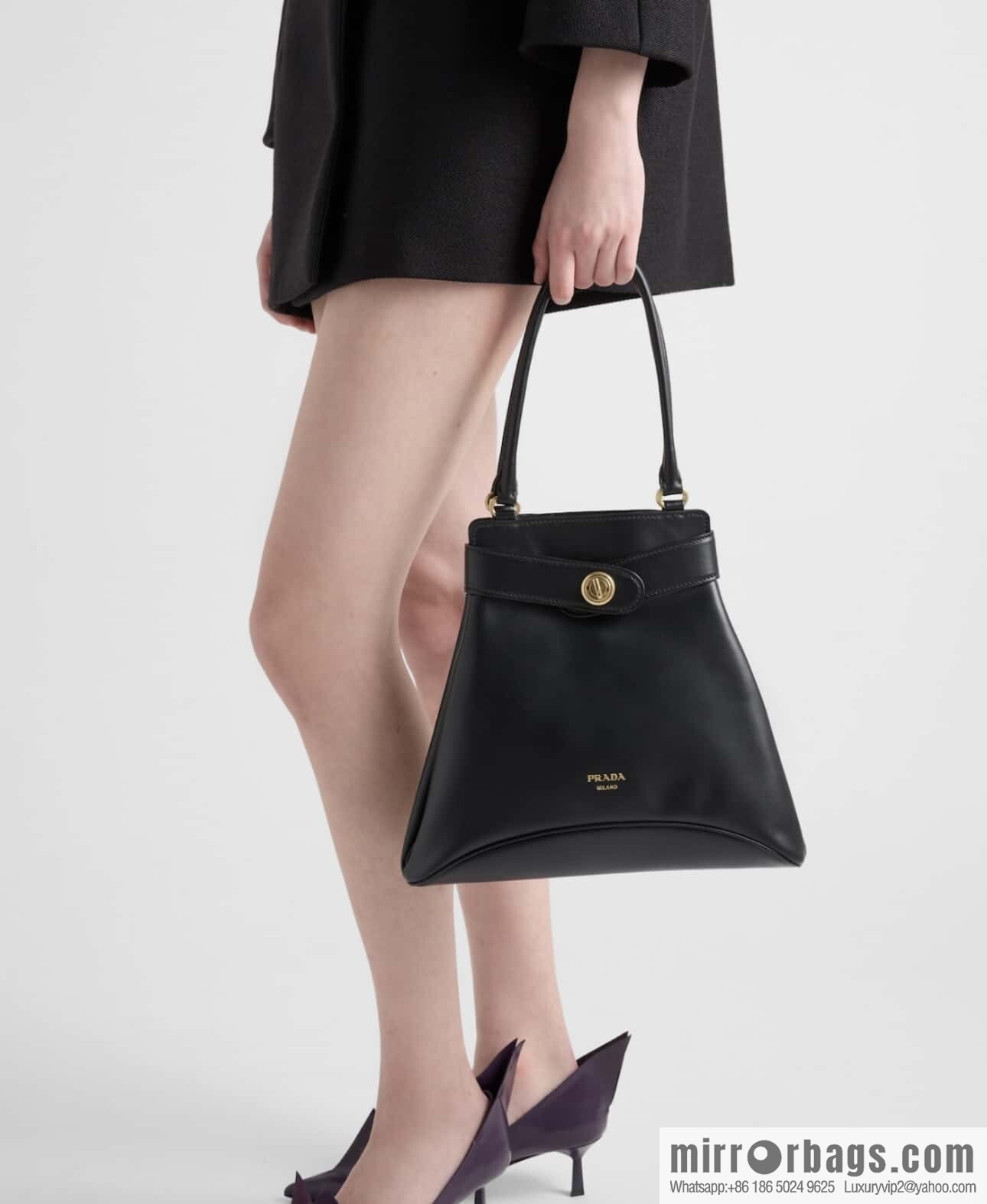 PRADA 🎉 new 🎉 1BG567 long arm 🎉🎉 black