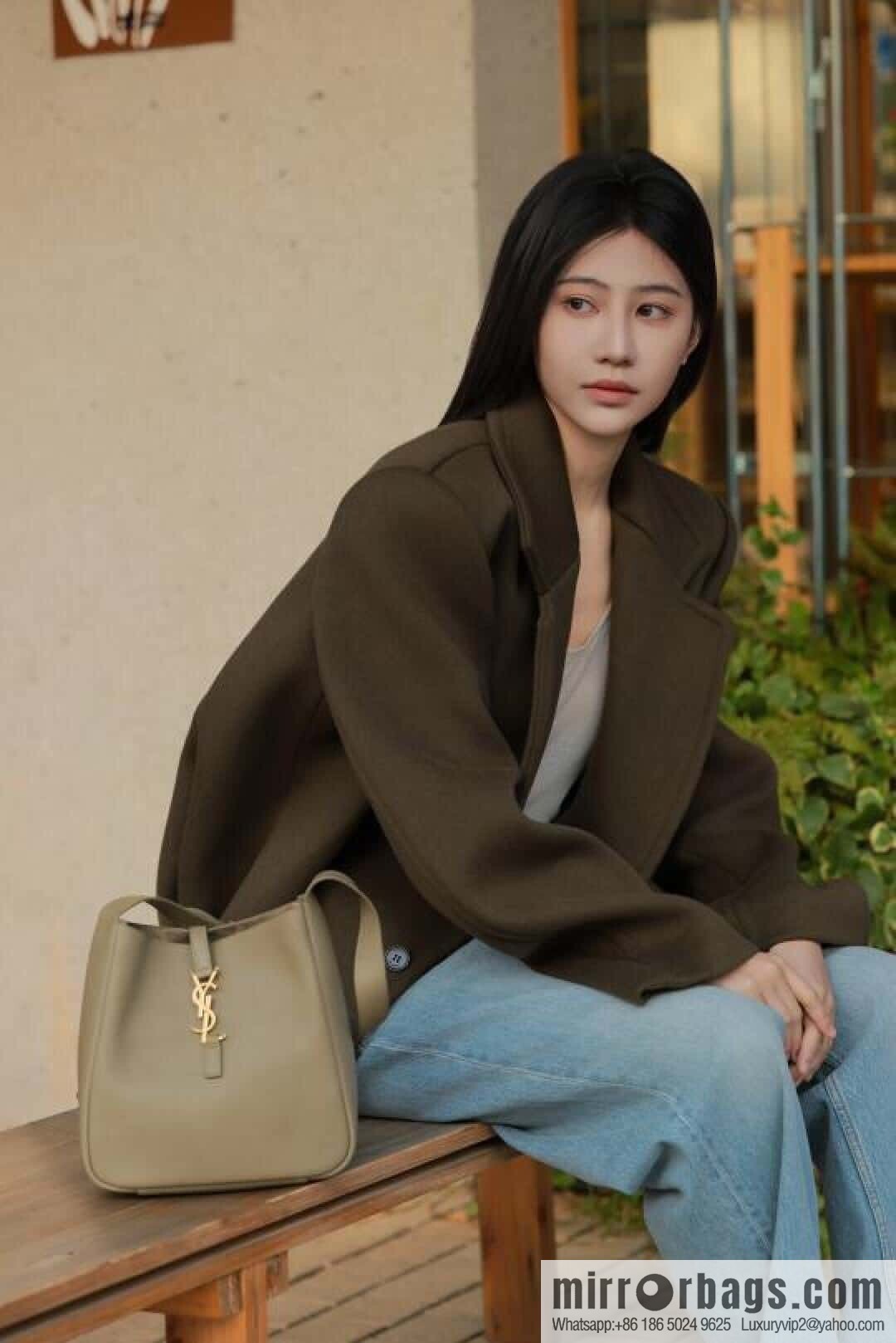 YSL 🆕 small [wheat green] 713938