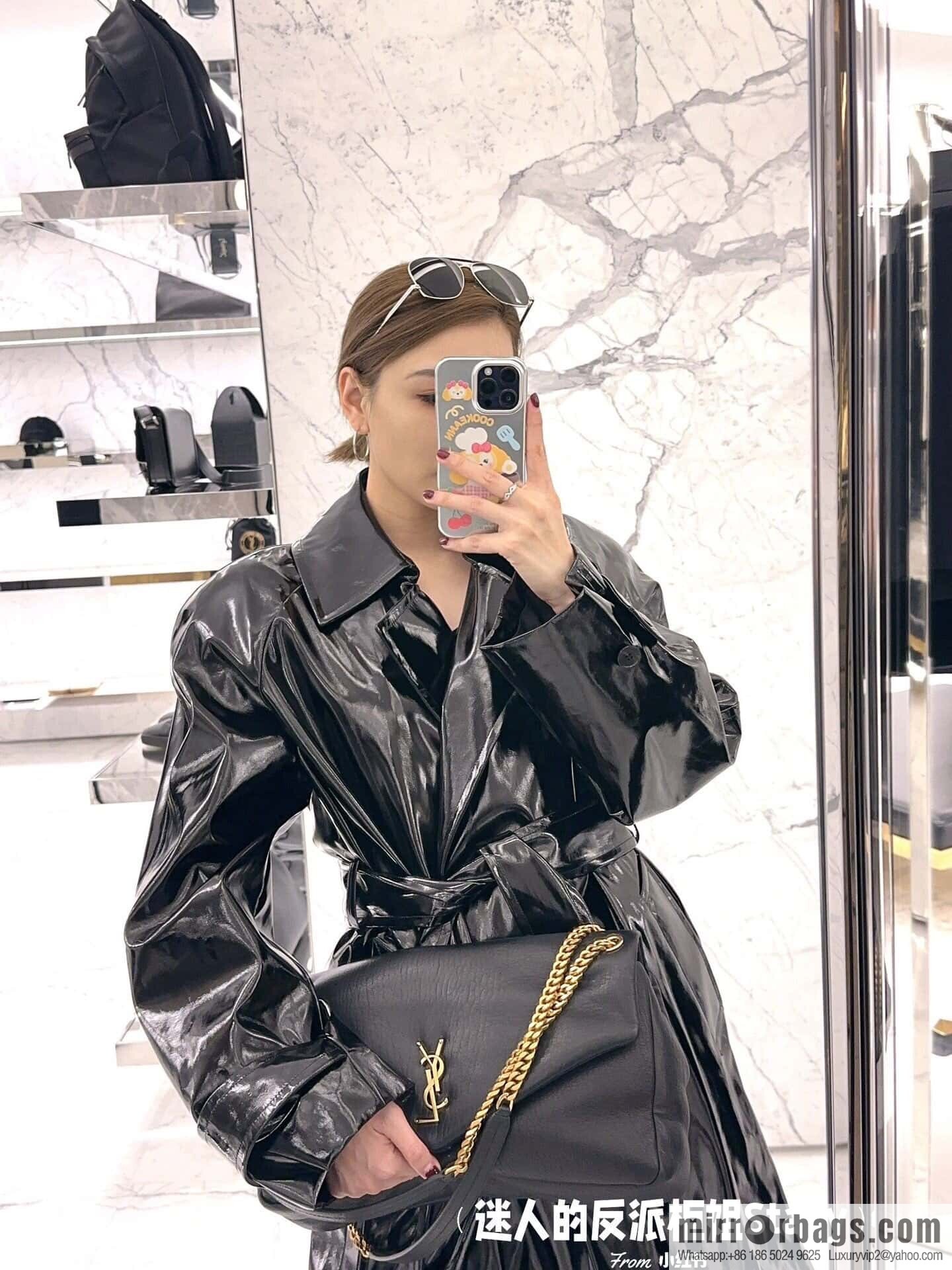 YSL 𝗖𝗔𝗟𝗬𝗣𝗦𝗢_ elephant pattern sheepskin chain bag 777399