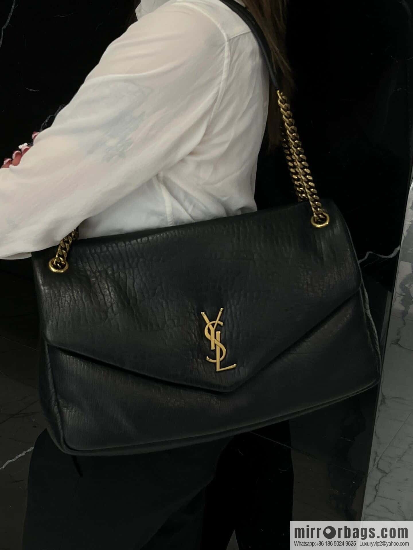 YSL 𝗖𝗔𝗟𝗬𝗣𝗦𝗢_ elephant pattern sheepskin chain bag 777399
