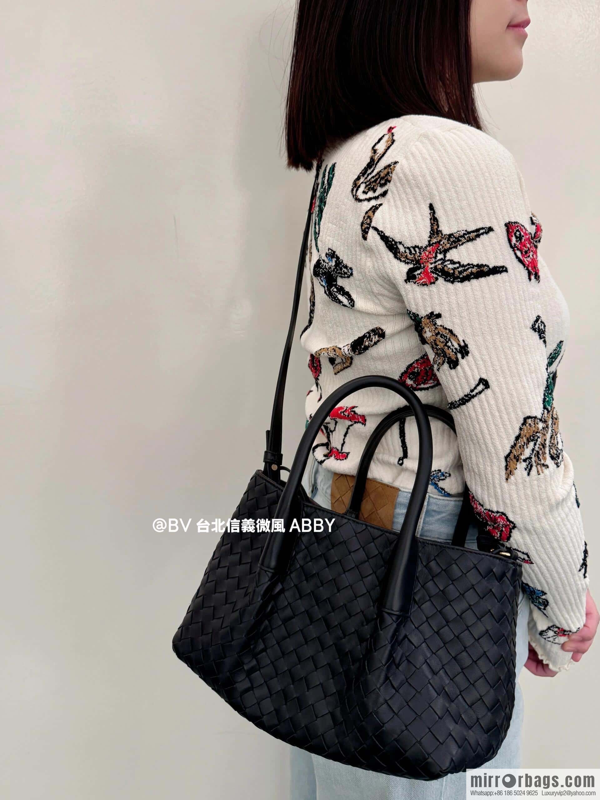 BV small Pinacoteca tote bag, black 819004