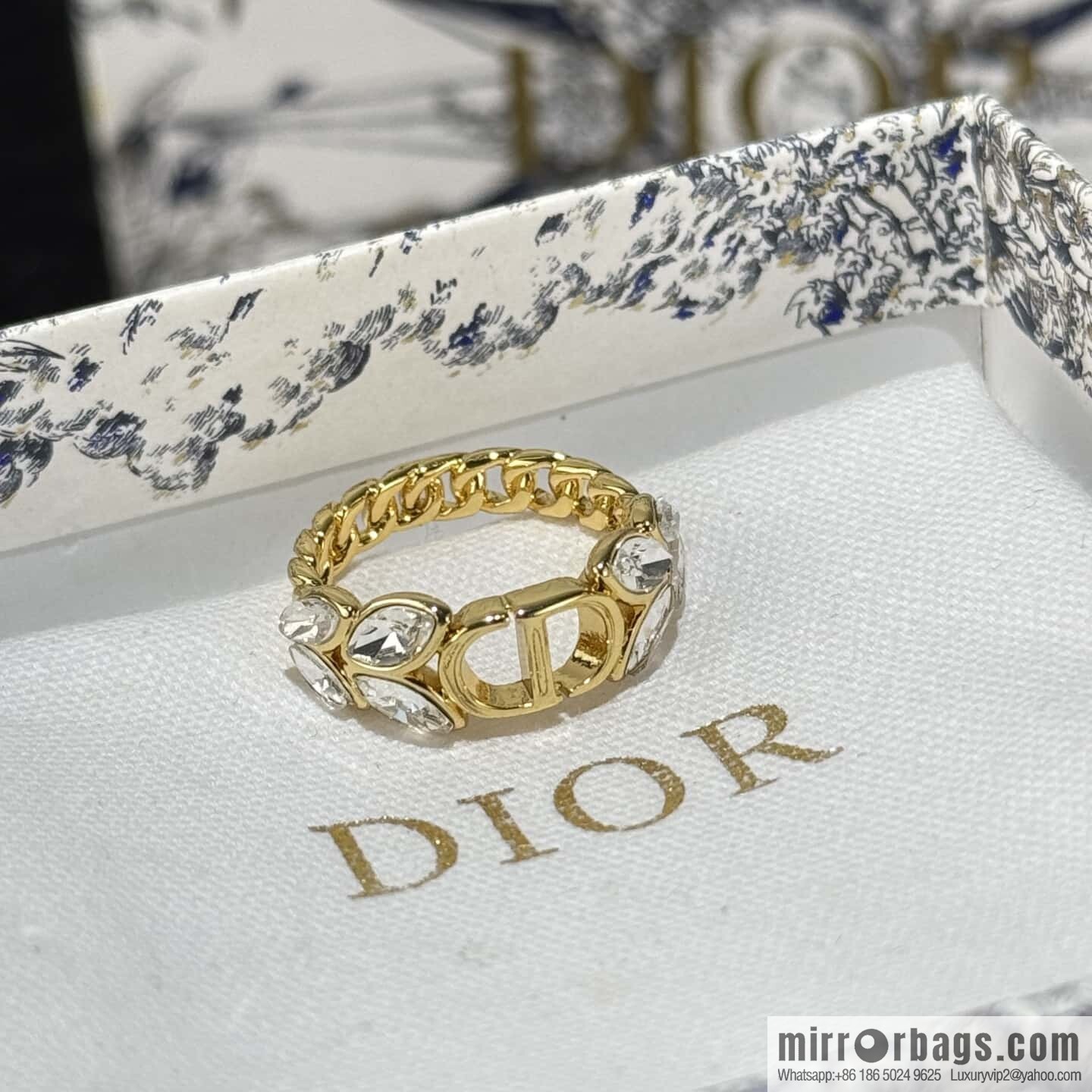 ❗️New ❗️ Dior Ring ☀️ New ☑️ Dior DIOR Horse Eye Diamond CD Ring ☀️
