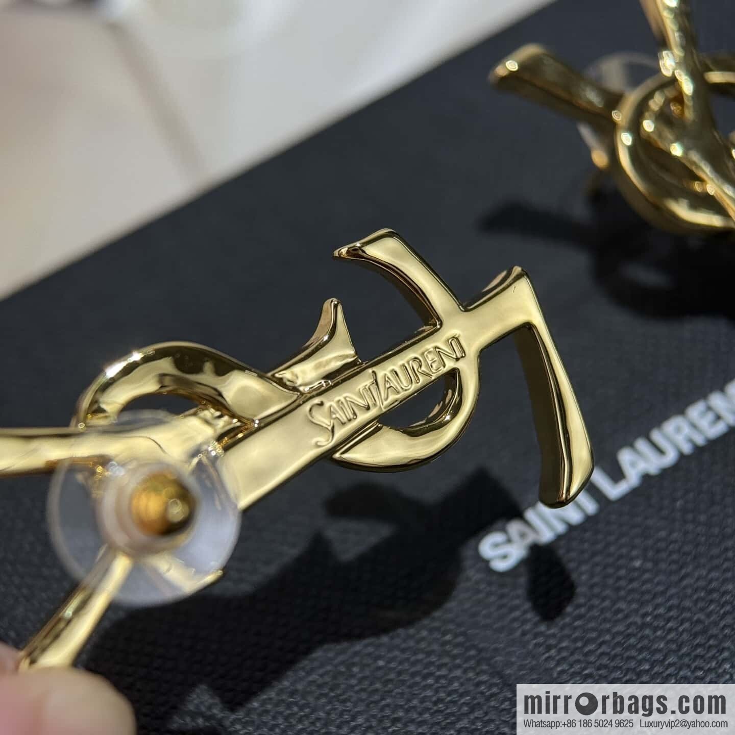 ❗️New ❗️ Saint Laurent YSL gold stud earrings