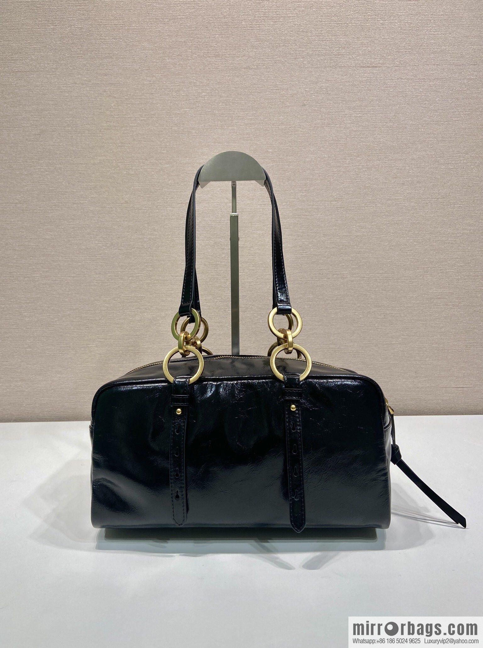 PRADA New Oil Waxed Leather 1BB138 Large