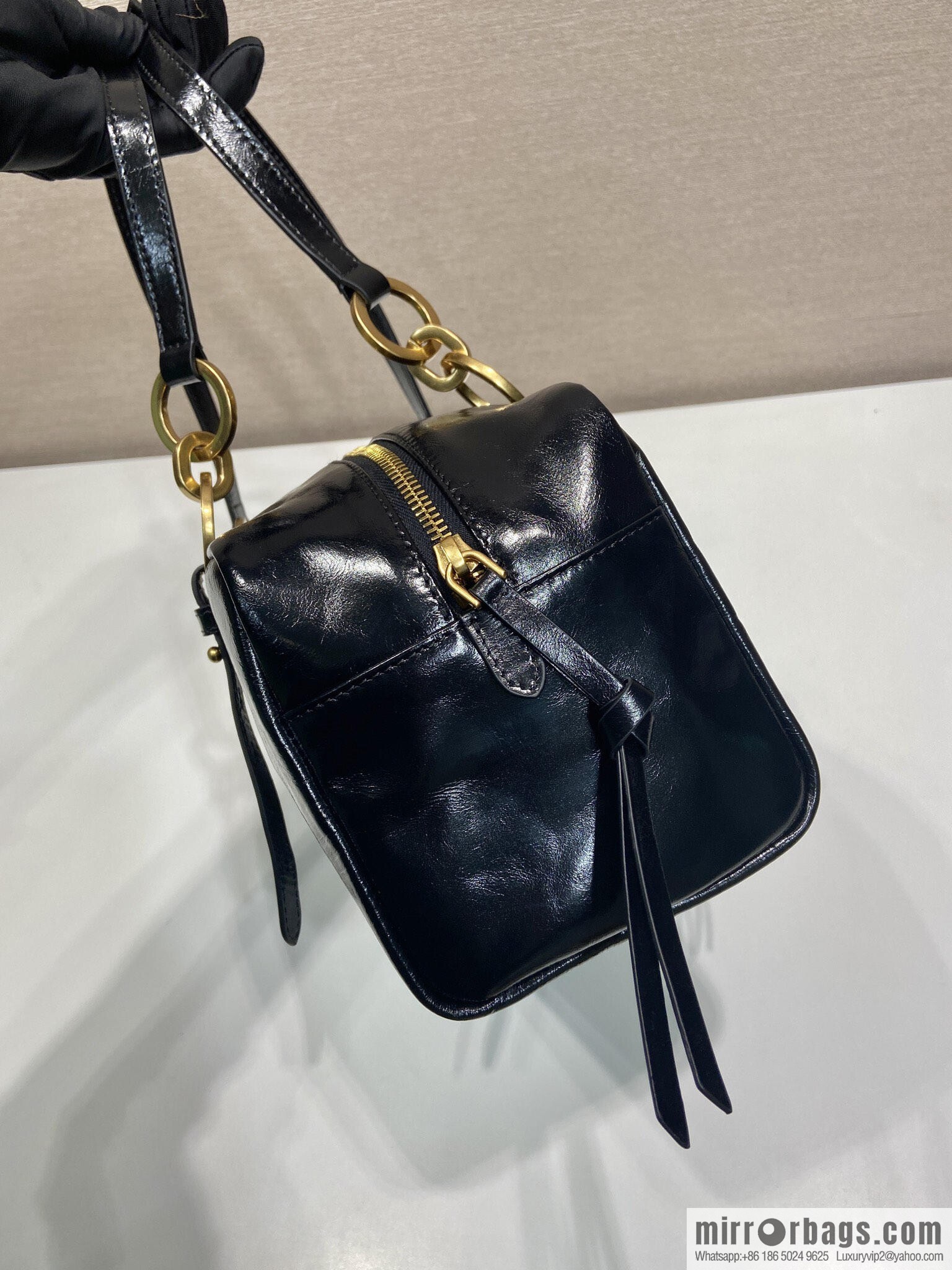 PRADA New Oil Waxed Leather 1BB138 Large