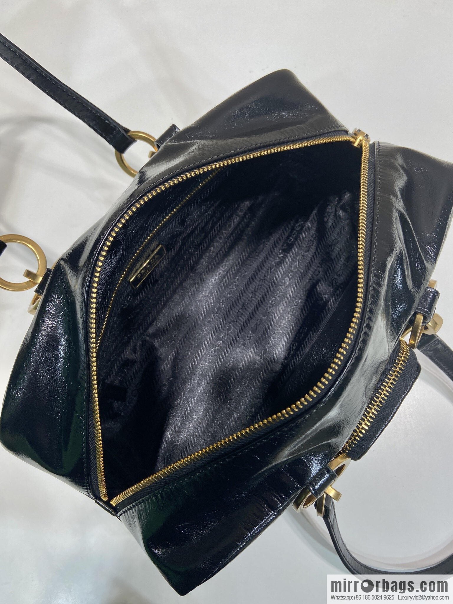 PRADA New Oil Waxed Leather 1BB138 Large