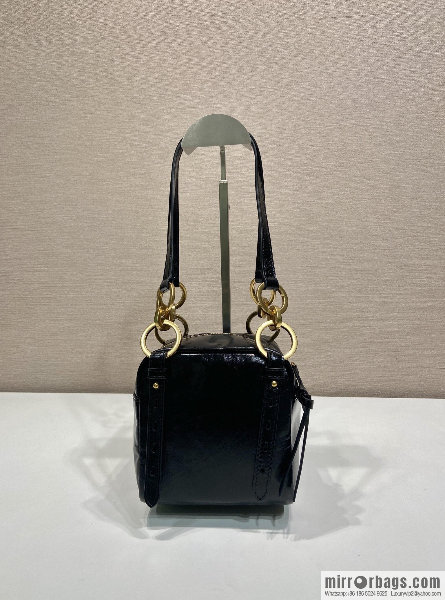 PRADA new oil wax leather 1BB137 small
