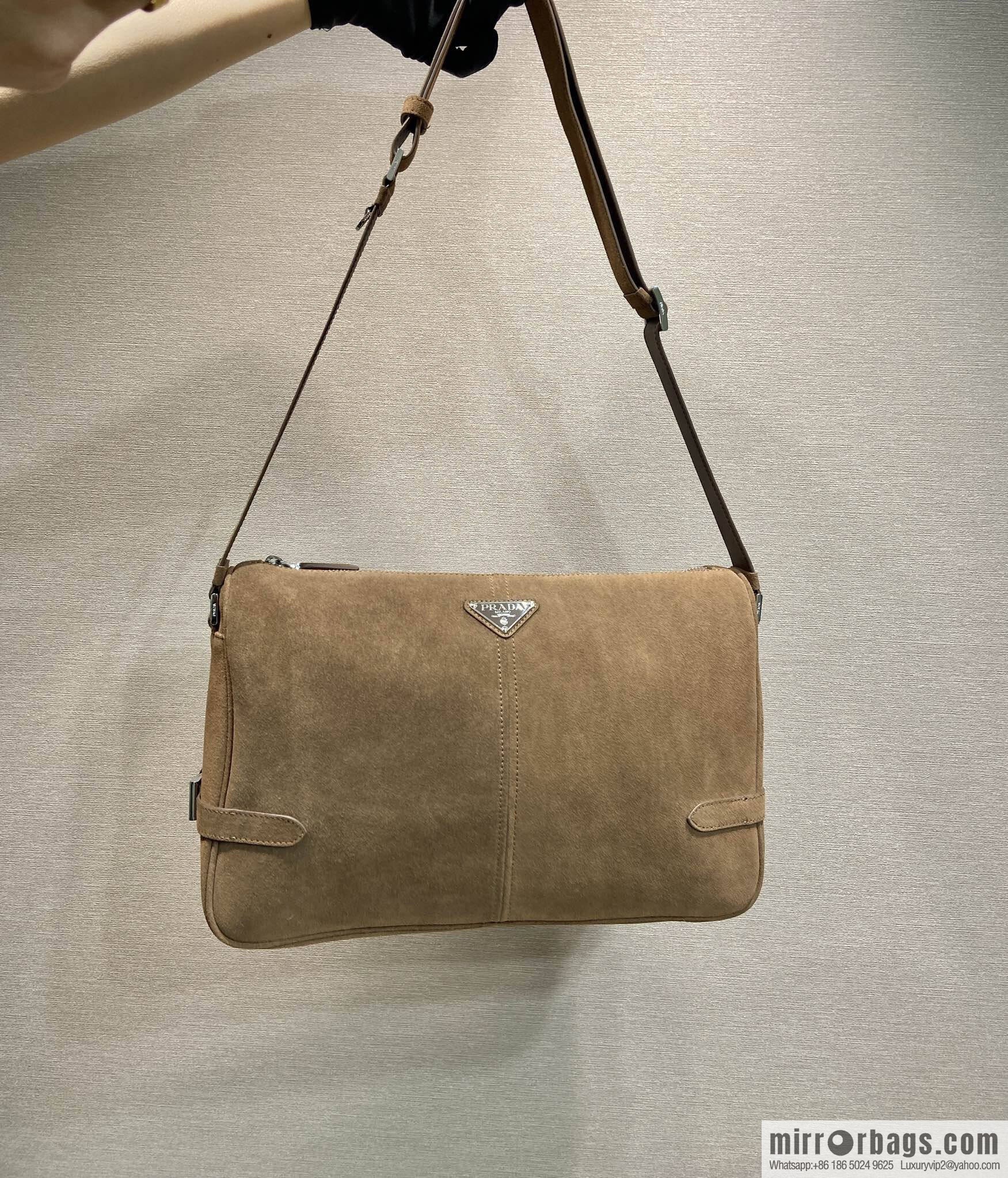 PRADA new mailman bag 2VH187 leather