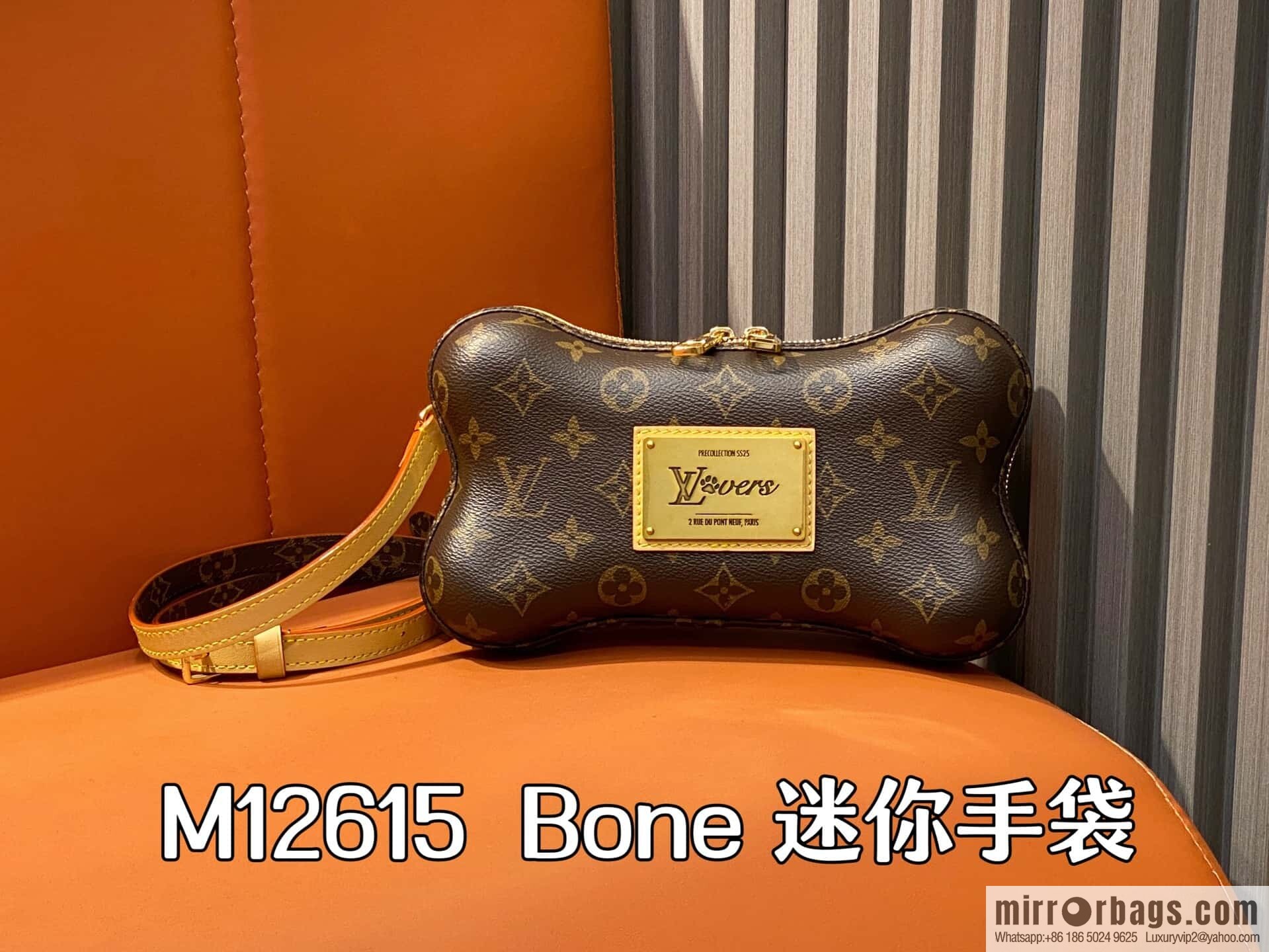 [Boutique‑grade] M12615 presbyopia, bone bag BONE mini handbag Bone mini handbag
