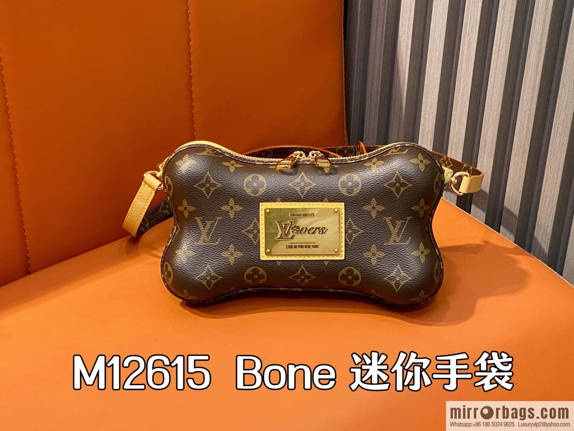 [Boutique‑grade] M12615 presbyopia, bone bag BONE mini handbag Bone mini handbag