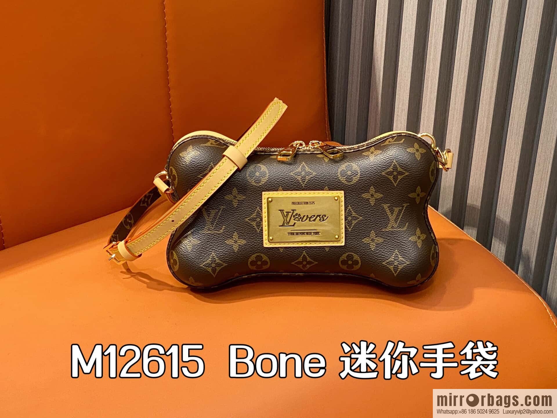[Boutique‑grade] M12615 presbyopia, bone bag BONE mini handbag Bone mini handbag