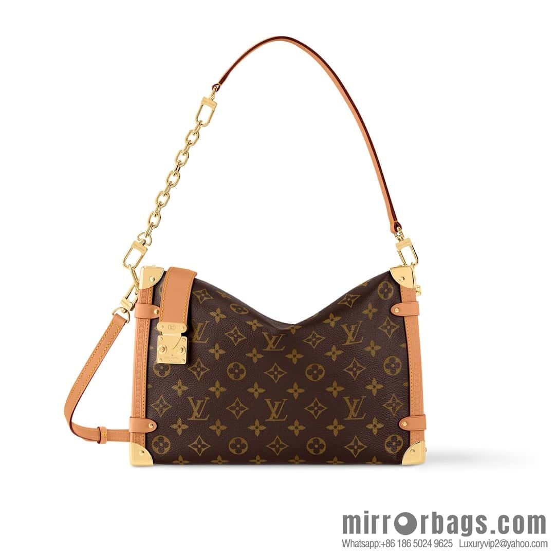 [Boutique‑grade] M14513 presbyopia, soft box chain bag SIDE TRUNK large handbag