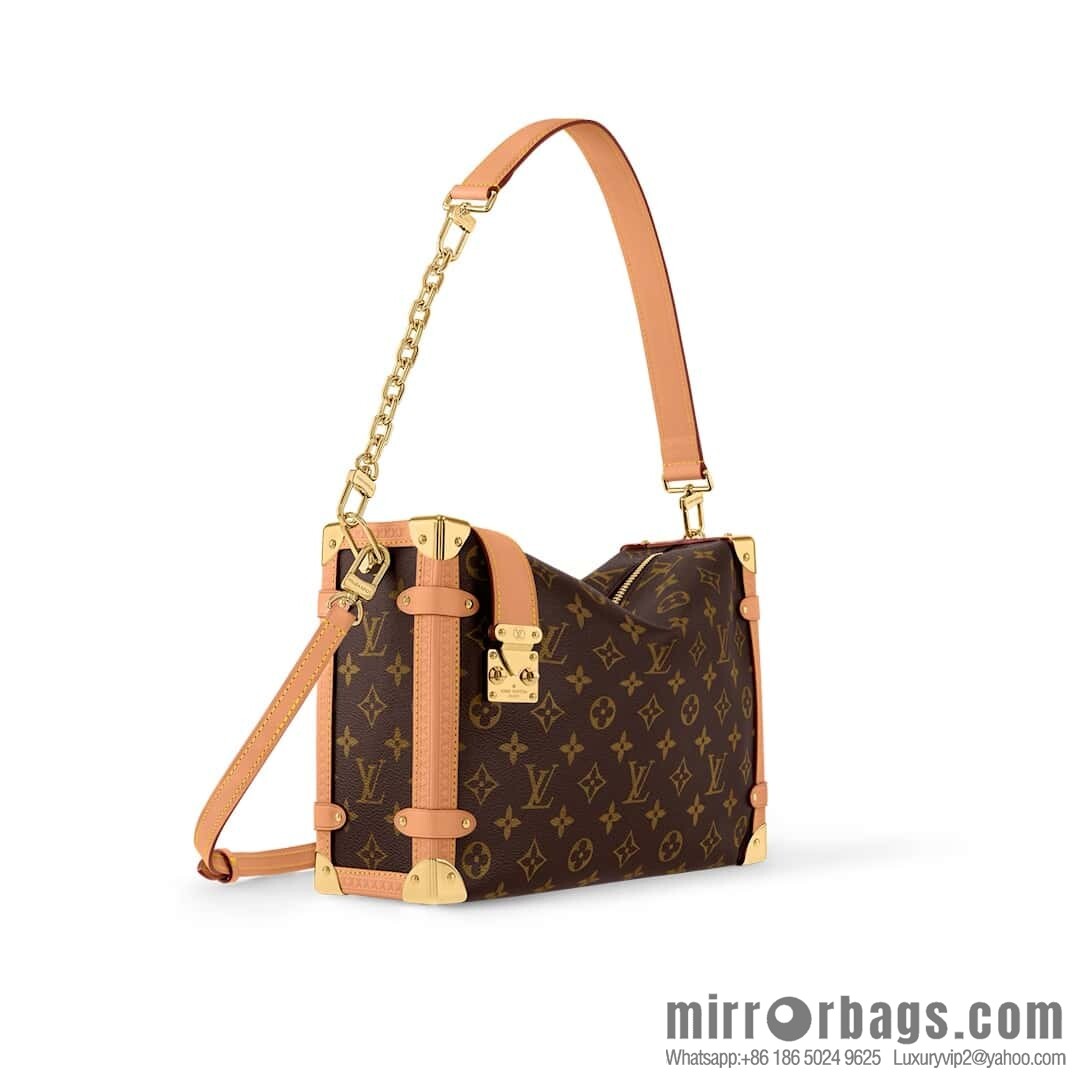 [Boutique‑grade] M14513 presbyopia, soft box chain bag SIDE TRUNK large handbag