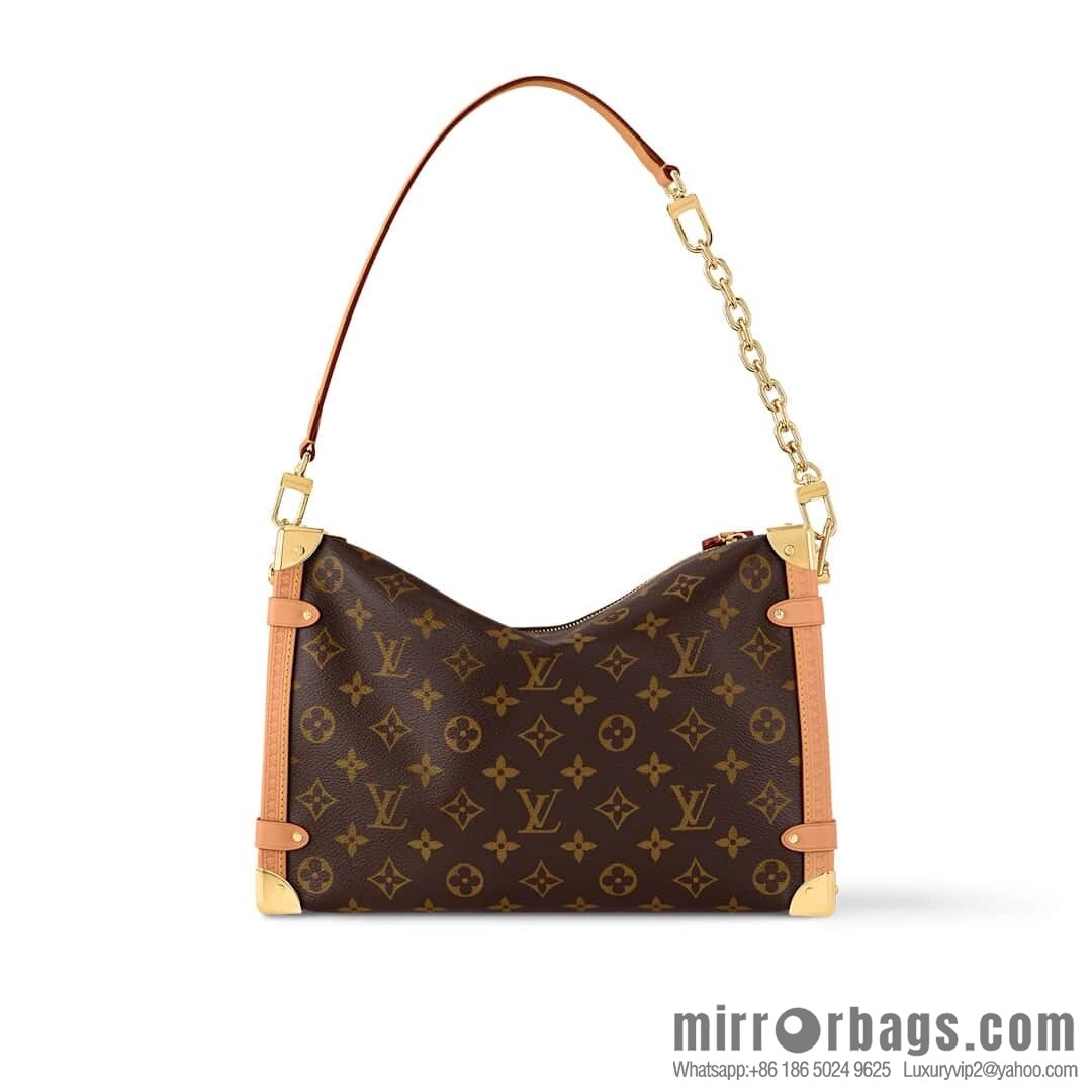 [Boutique‑grade] M14513 presbyopia, soft box chain bag SIDE TRUNK large handbag