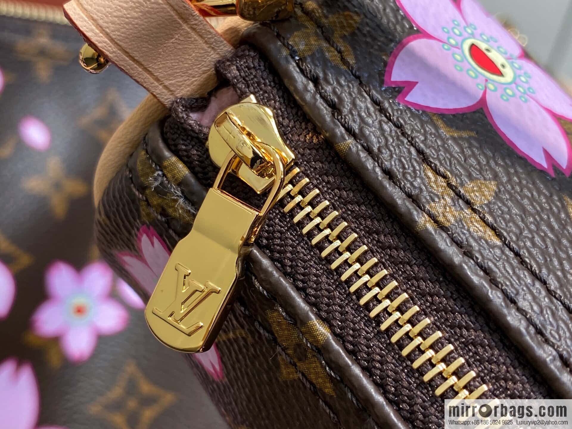 [Boutique‑grade] M13097 old flower, cherry blossom silk screen printed Babylon round drum bag LVXTM PAPILLON handbag