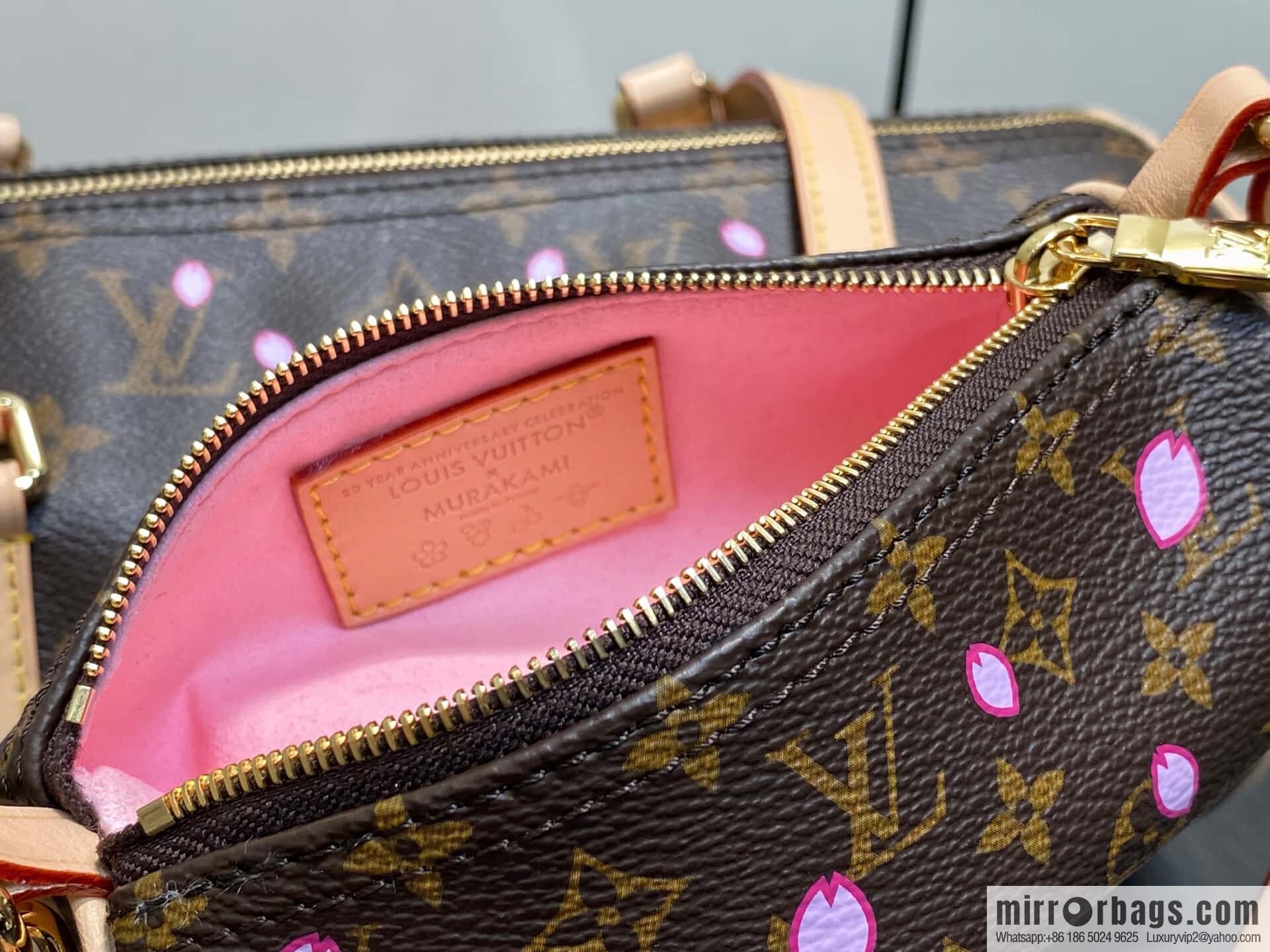 [Boutique‑grade] M13097 old flower, cherry blossom silk screen printed Babylon round drum bag LVXTM PAPILLON handbag