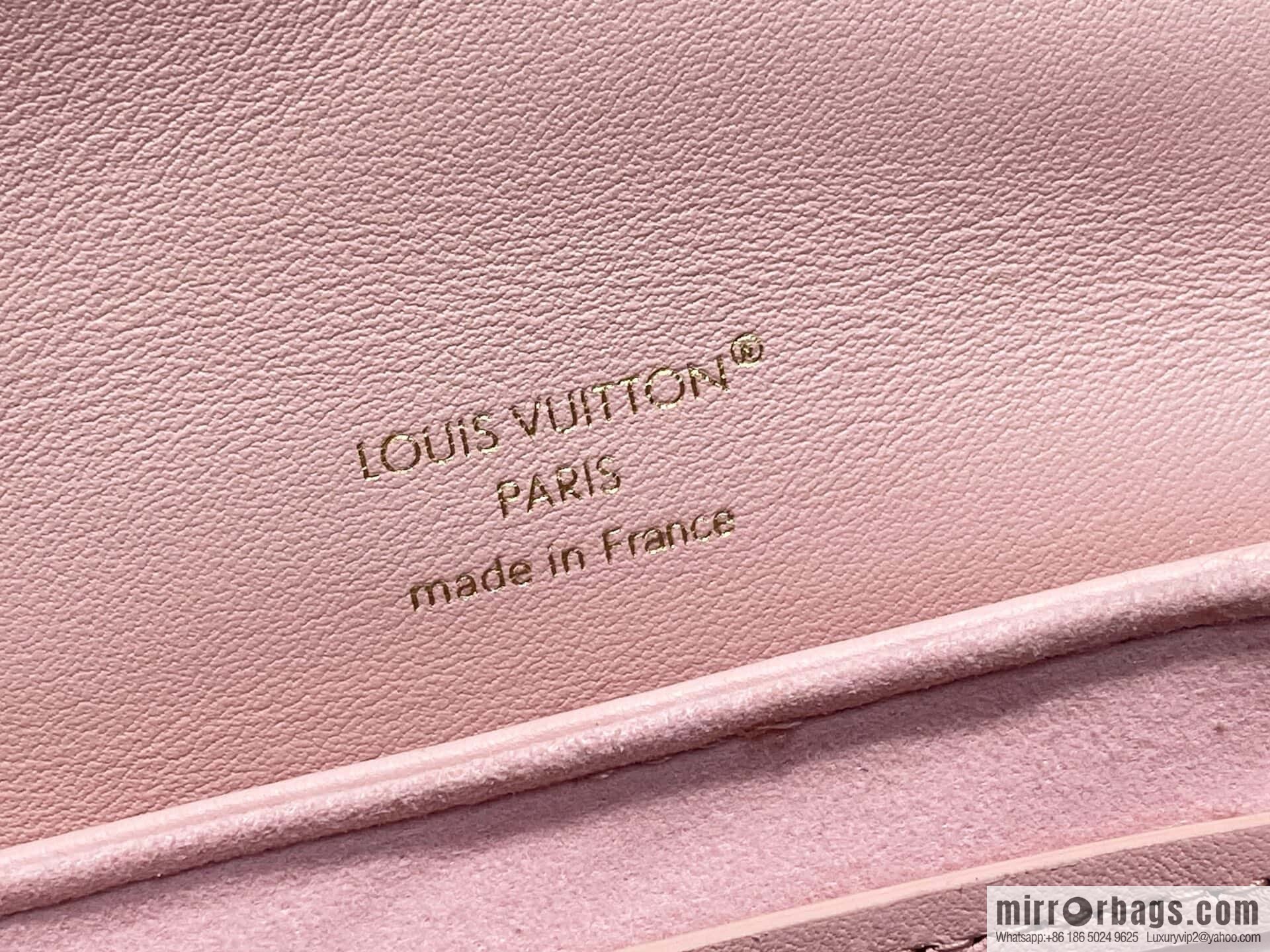 [Boutique‑grade] M13389 pink full leather embossed backpack COUSSIN BACKPACK mini handbag