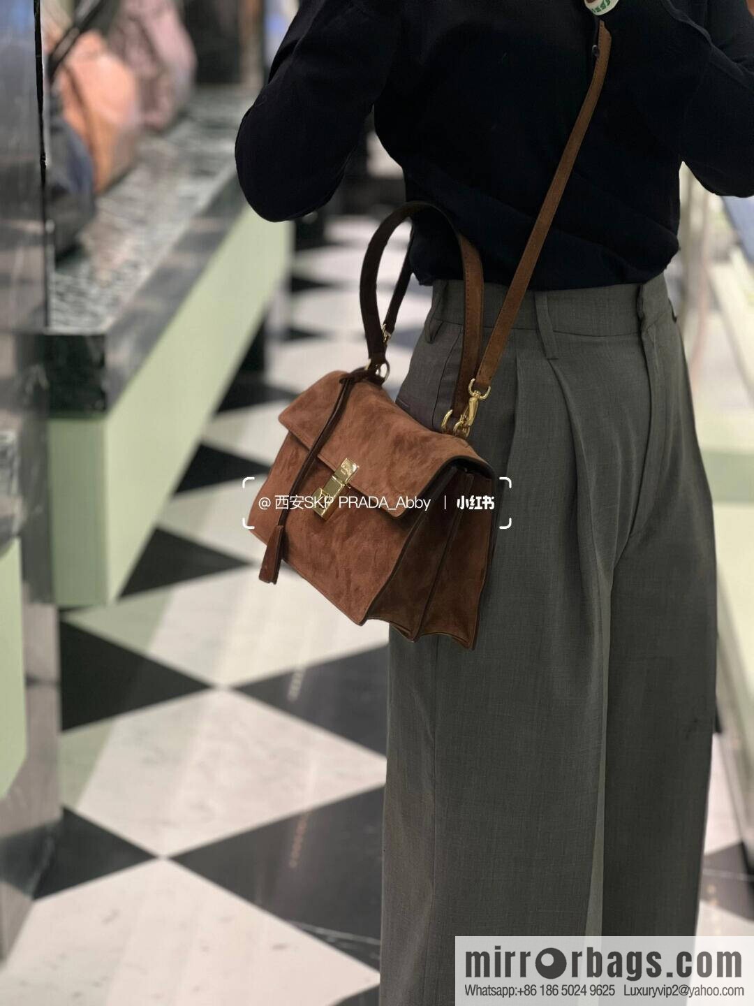 PRADA new catwalk model 1BN023 suede