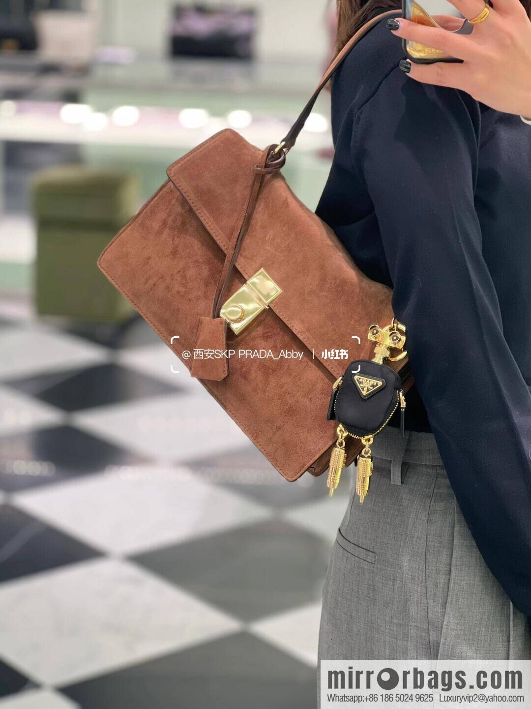 PRADA new catwalk model 1BN023 suede