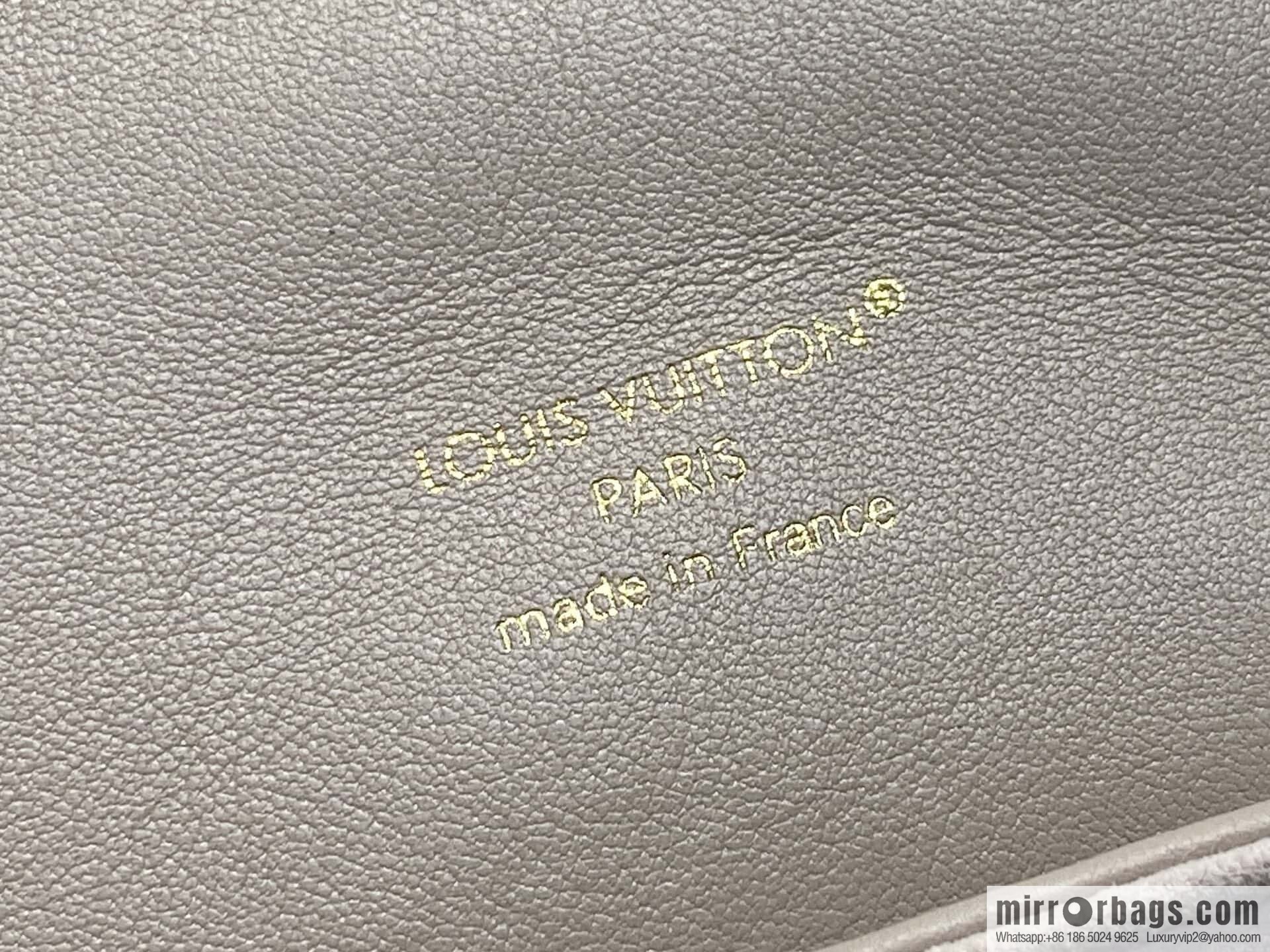 [Boutique‑grade] M13358 gray, full leather embossed backpack COUSSIN BACKPACK small handbag