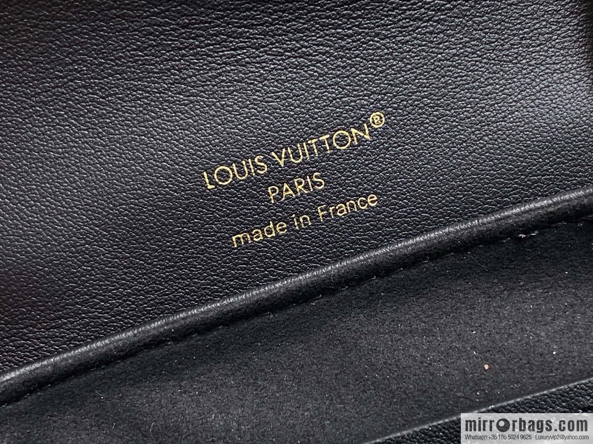 [Boutique‑grade] M13387 black, full leather embossed backpack COUSSIN BACKPACK mini handbag