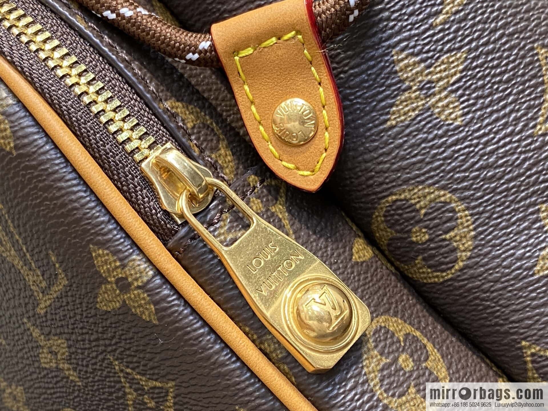 [Boutique‑grade] M14105 presbyopia, retro yellow leather backpack MONTSOURIS CARGO backpack