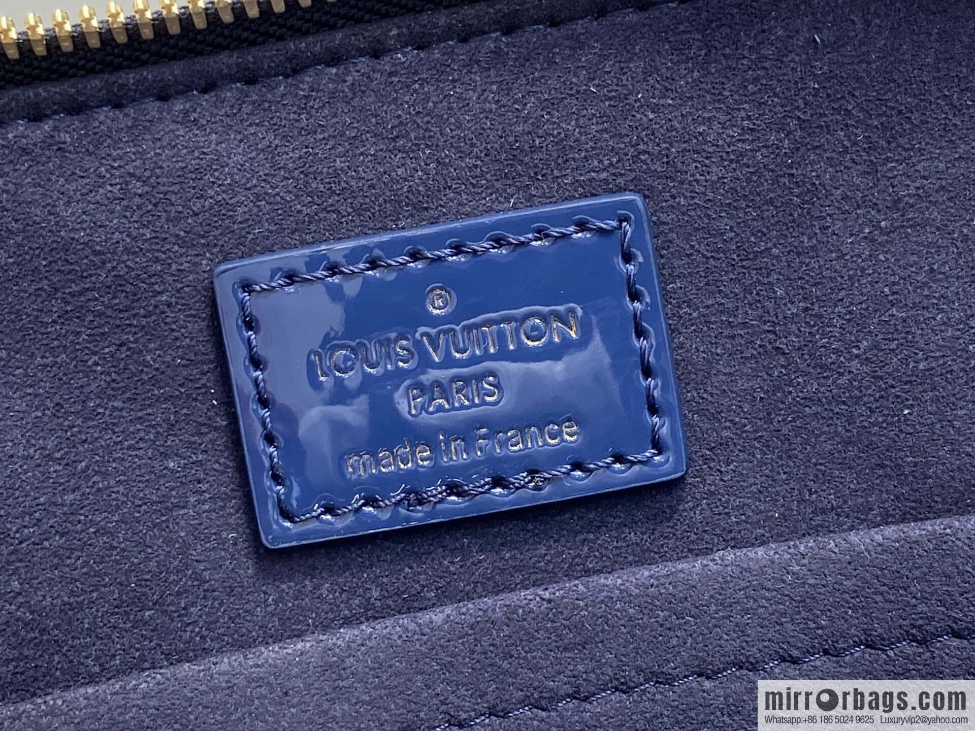 [Boutique‑grade] M13169 blue, patent leather embossed shell bag ALMA BB handbag