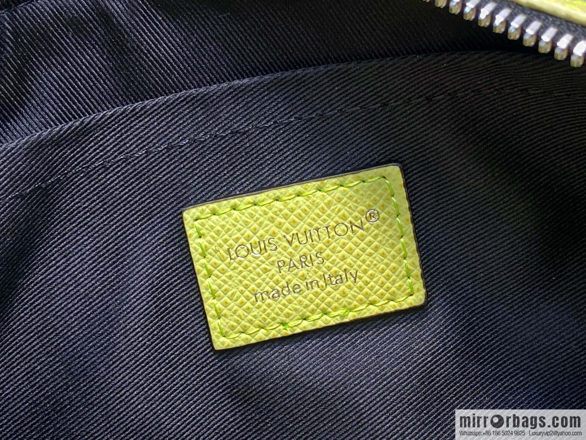 [Boutique‑grade] N14078 light yellow, men's bag, pillow bag KEEPALL BANDOULIZRE 25 handbag