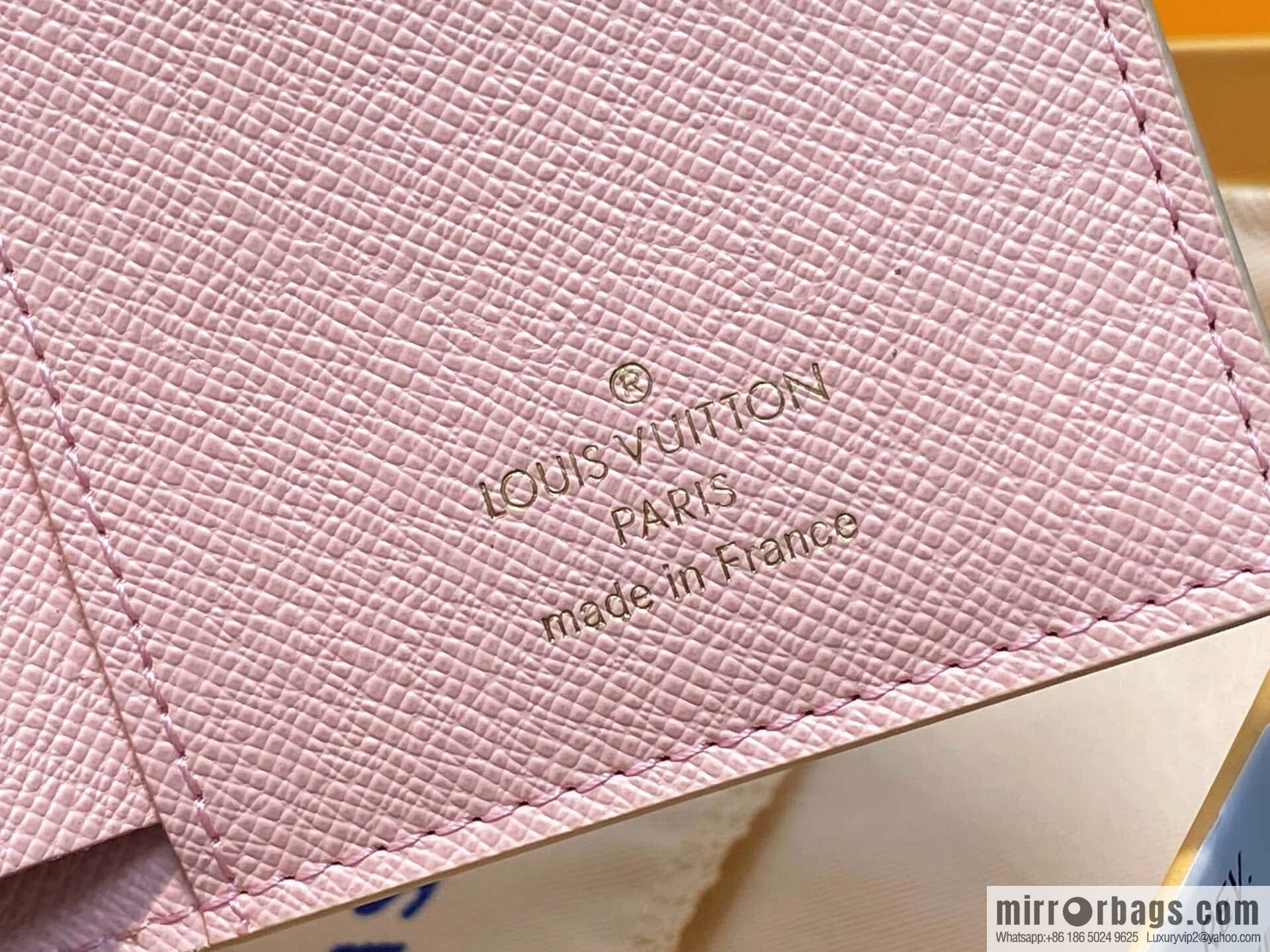 [Boutique‑grade] N00133 white grid pink, wallet 20% off change bag wallet Portefeuille Lisa wallet