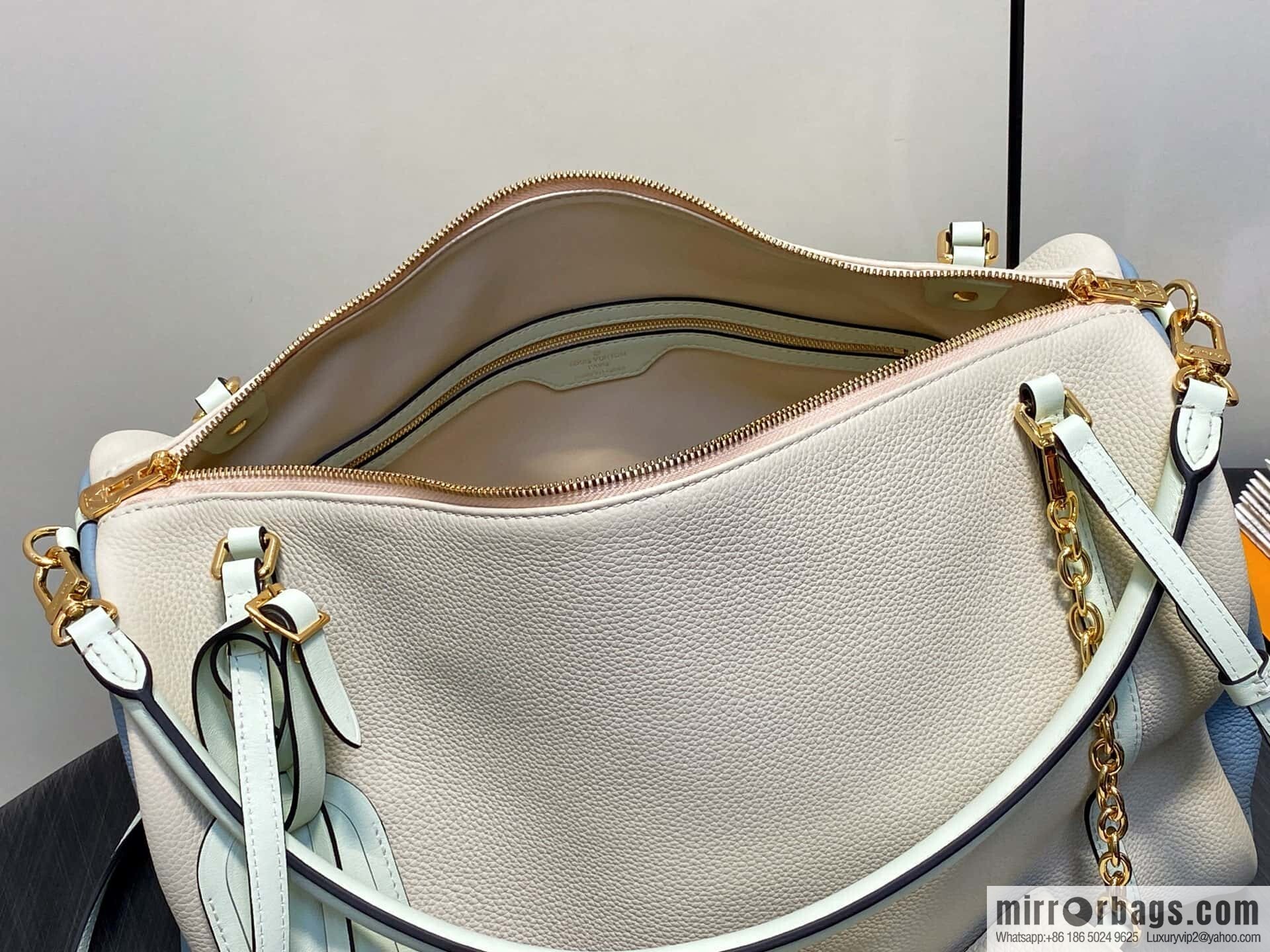 [Boutique‑grade] M13668 milkshake white, full leather speedy pillow bag SPEEDY BANDOULIZRE 40 handbag