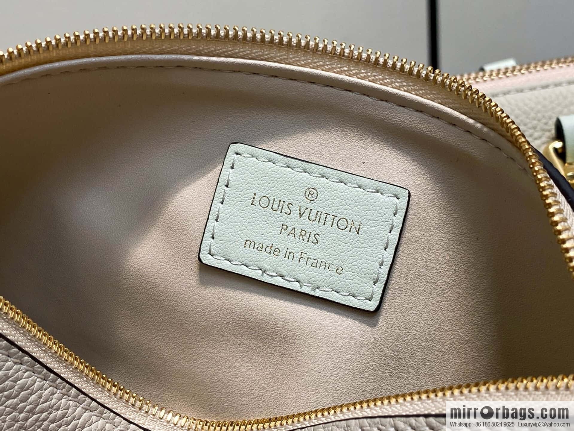 [Boutique‑grade] M13668 milkshake white, full leather speedy pillow bag SPEEDY BANDOULIZRE 40 handbag
