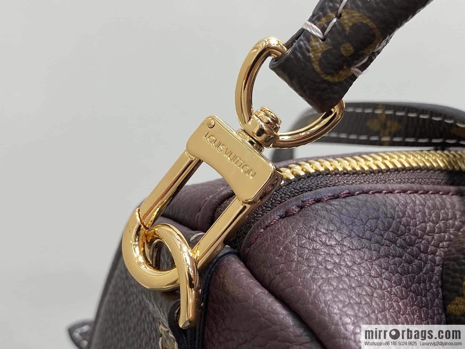 [Boutique‑grade] M13668 jujube red, full leather speedy pillow bag SPEEDY BANDOULIZRE 40 handbag
