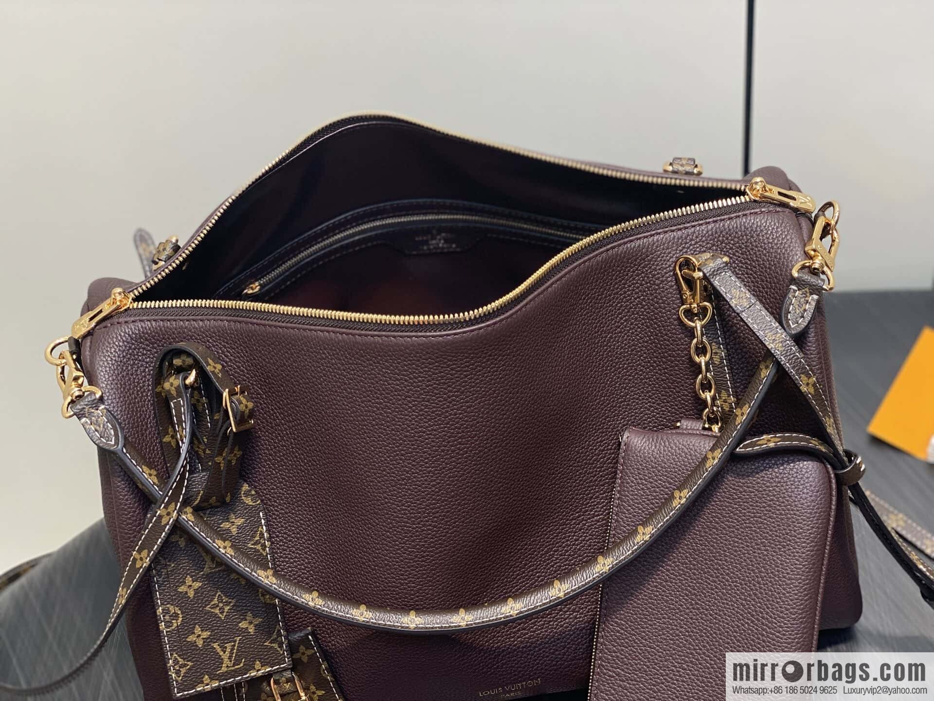 [Boutique‑grade] M13668 jujube red, full leather speedy pillow bag SPEEDY BANDOULIZRE 40 handbag