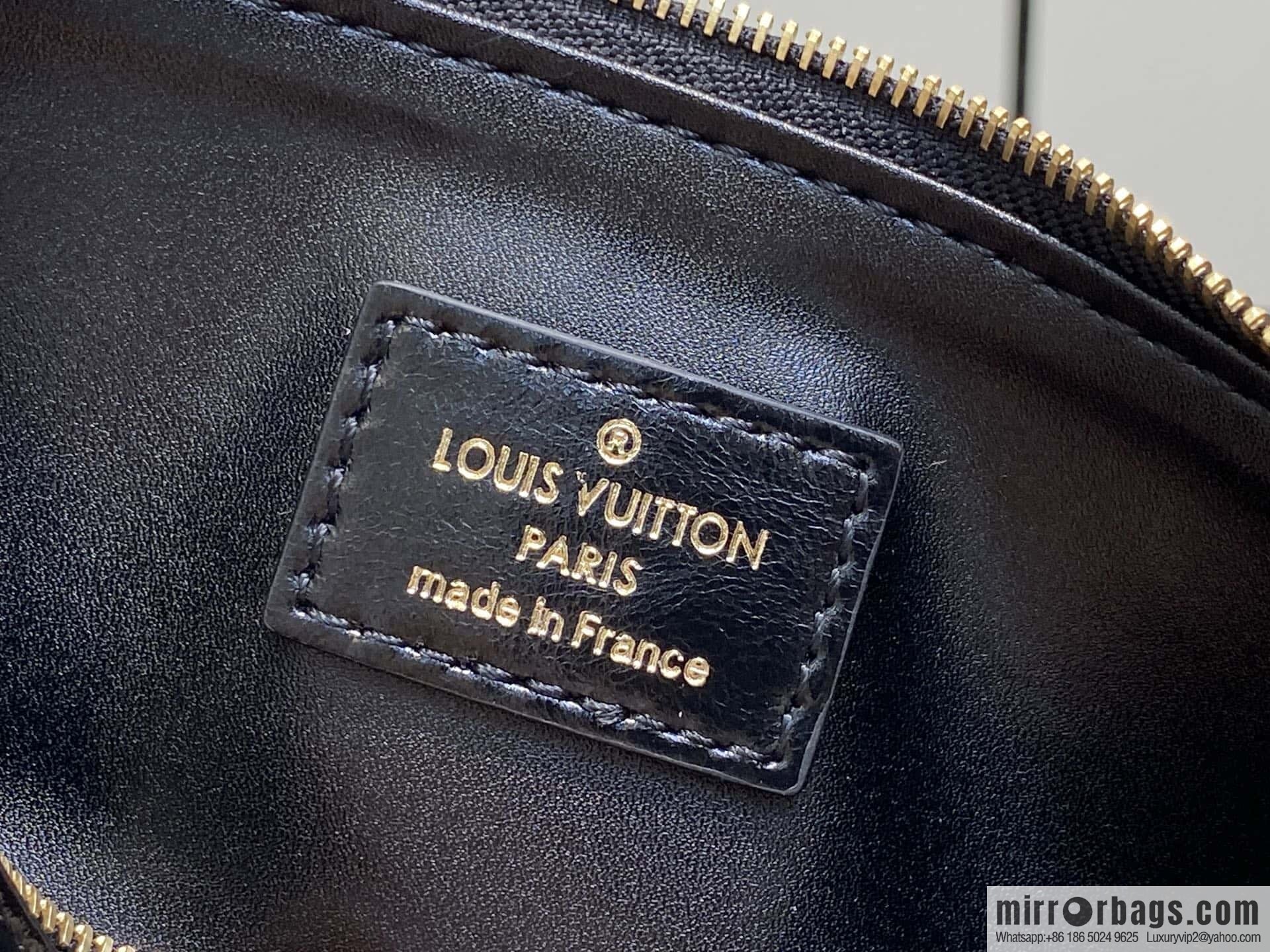 [Boutique‑grade] M13668 black oil wax leather, full leather speedy pillow bag SPEEDY BANDOULIZRE 40 handbag