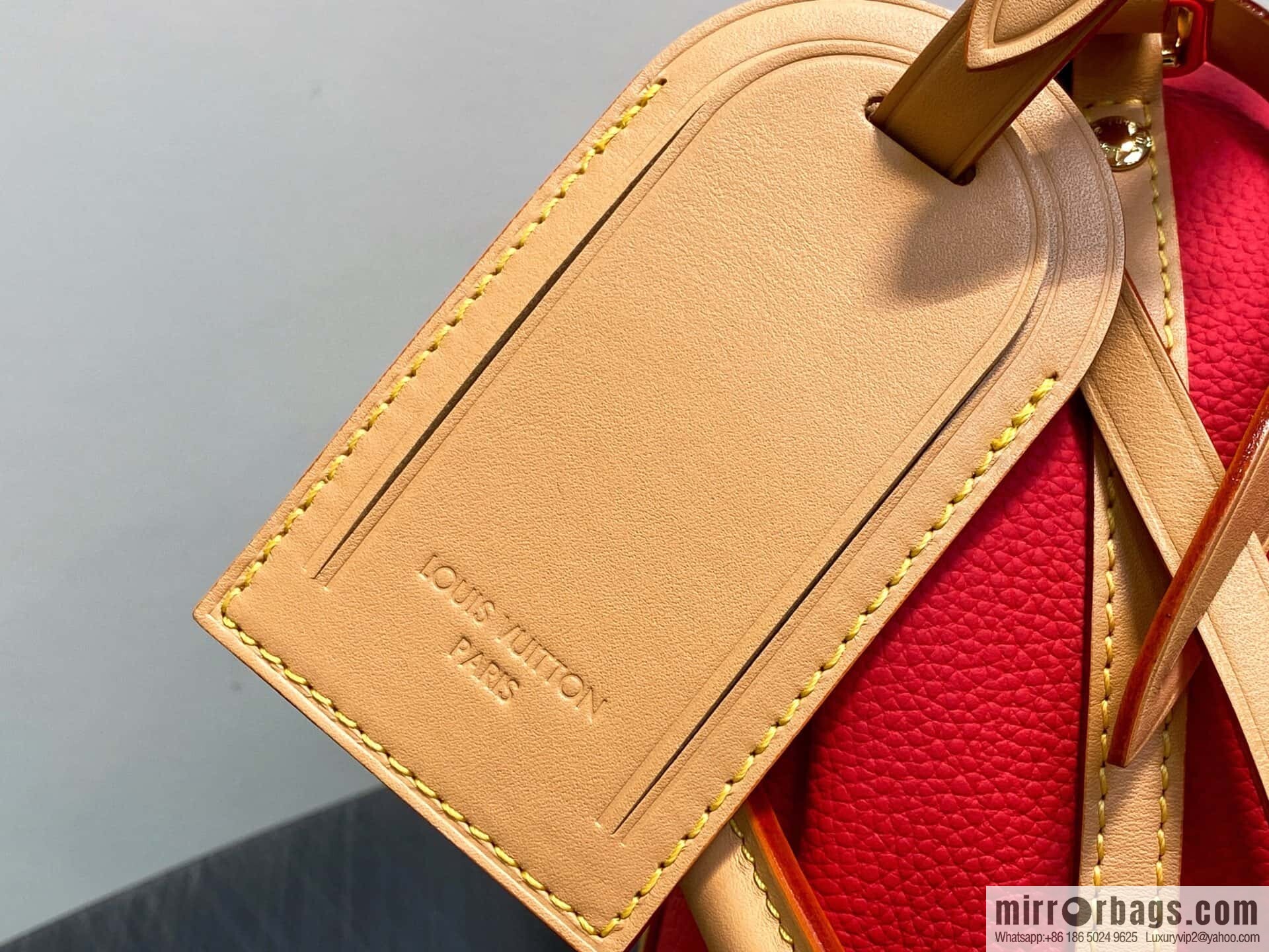 [Boutique‑grade] M13667 red, full leather, speedy pillow bag SPEEDY BANDOULIZRE 25 handbag